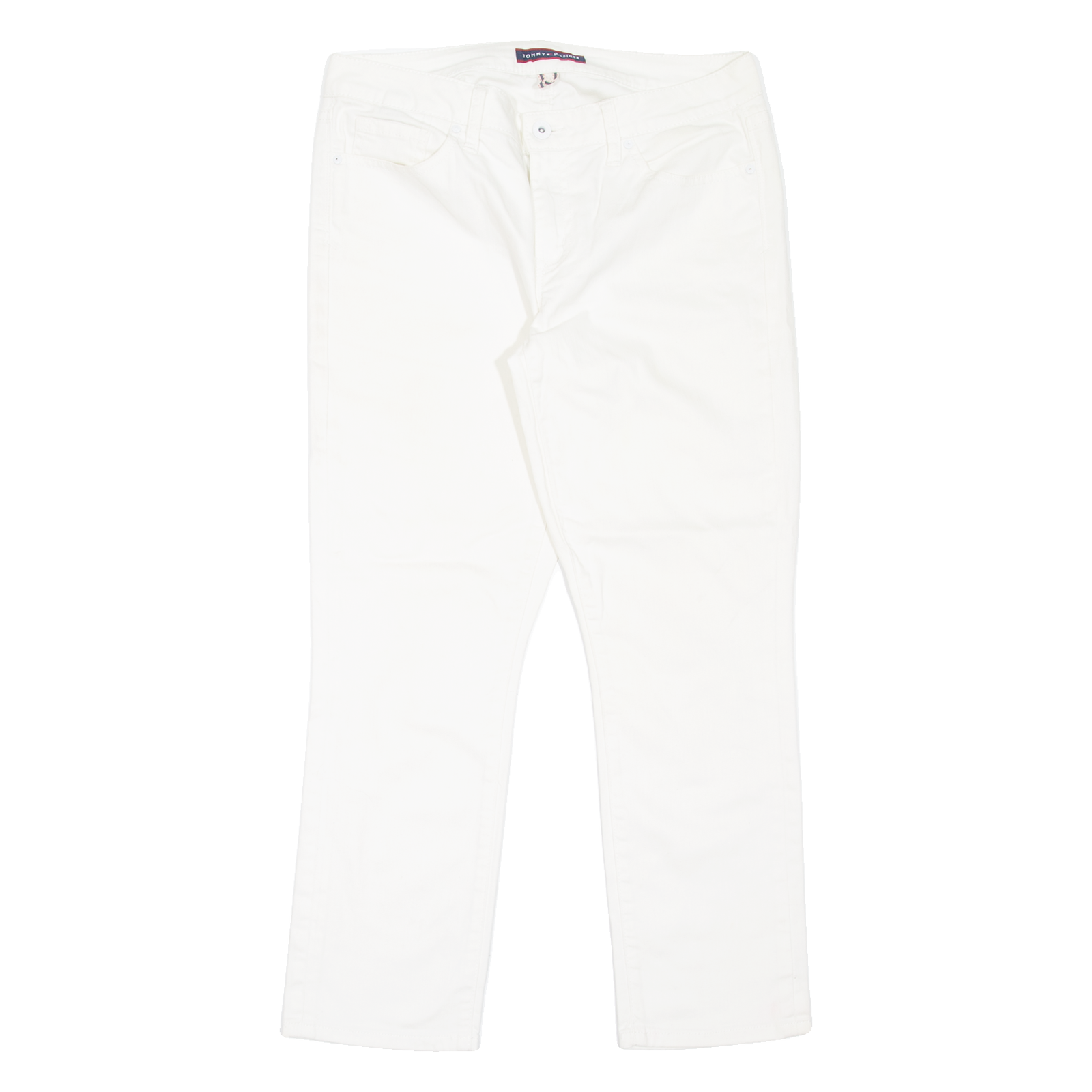 TOMMY HILFIGER Crop Womens Jeans White Slim Straight W30 L26 Refurbished - N/A refurbished available on Cerqular