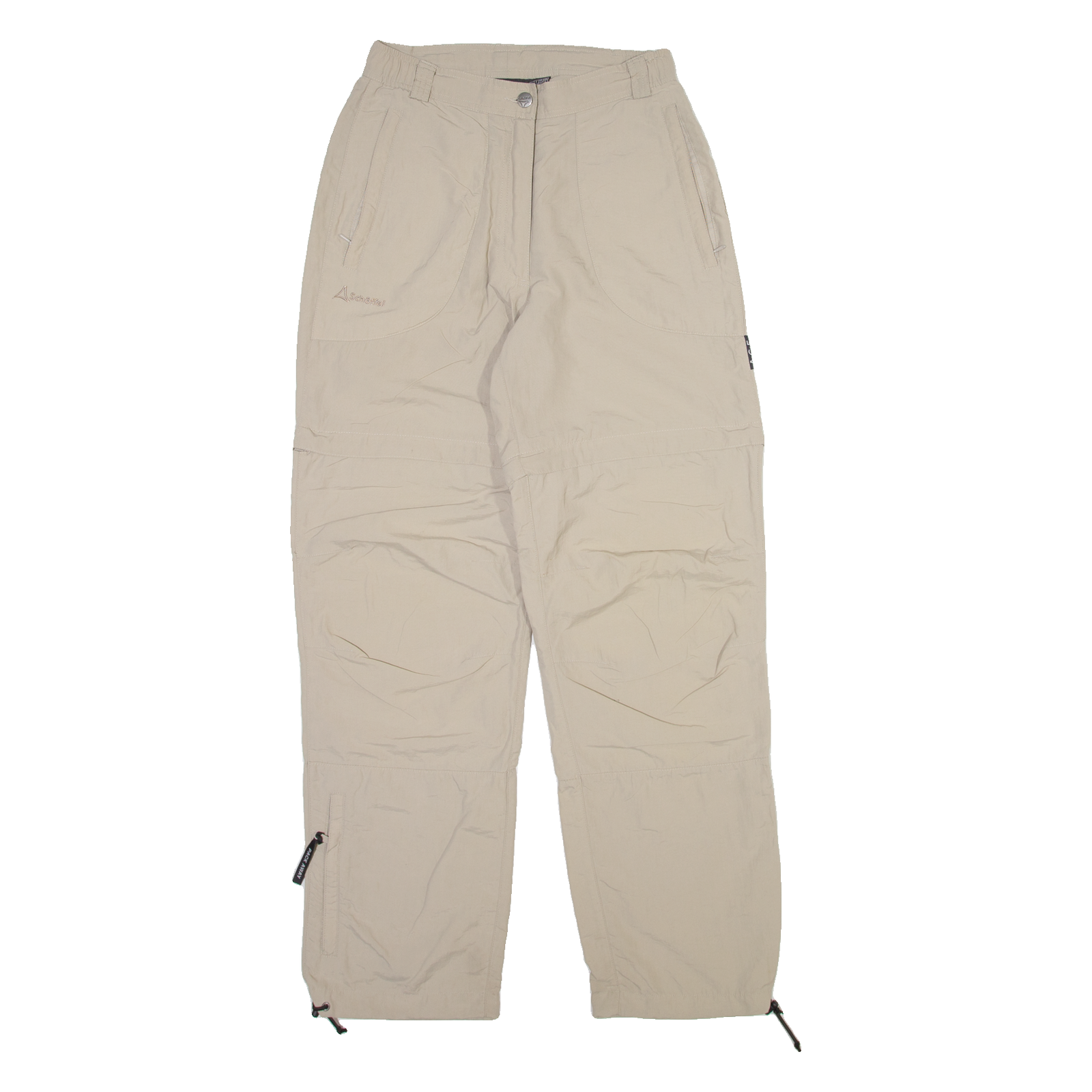 SCHOFFEL Detachable Legs Womens Trousers Beige Relaxed Straight W26 L30 Refurbished - N/A refurbished available on Cerqular