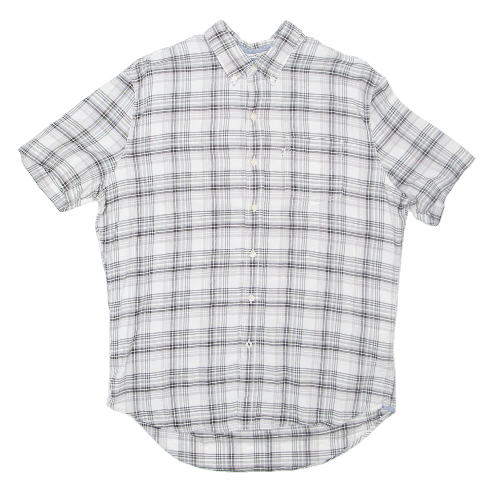 LEVI'S Slim Fit Mens Shirt Grey Check L Refurbished - N/A refurbished available on Cerqular