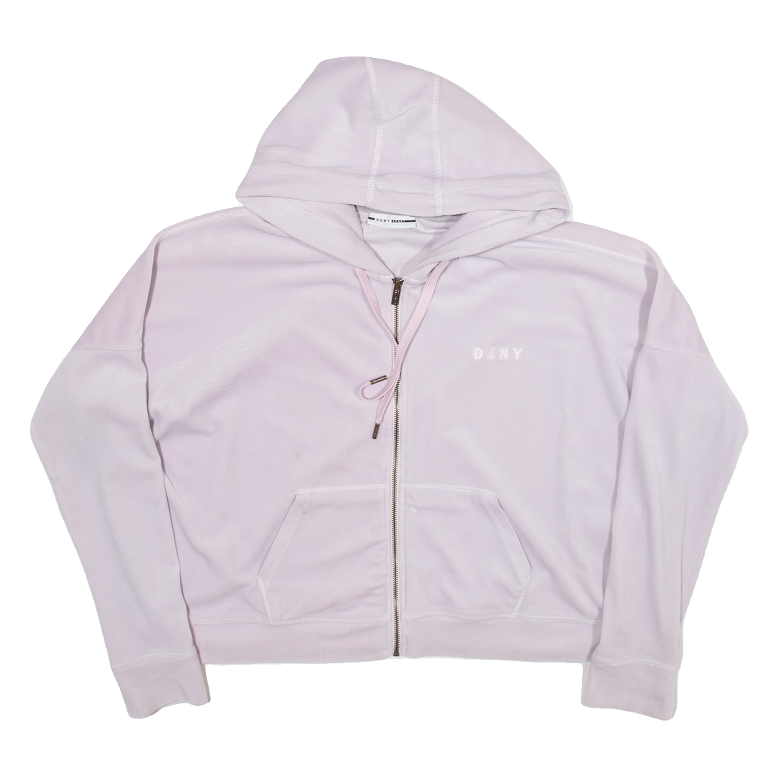 DKNY Womens Purple Hoodie Full Zip 2XL Refurbished - N/A refurbished available on Cerqular