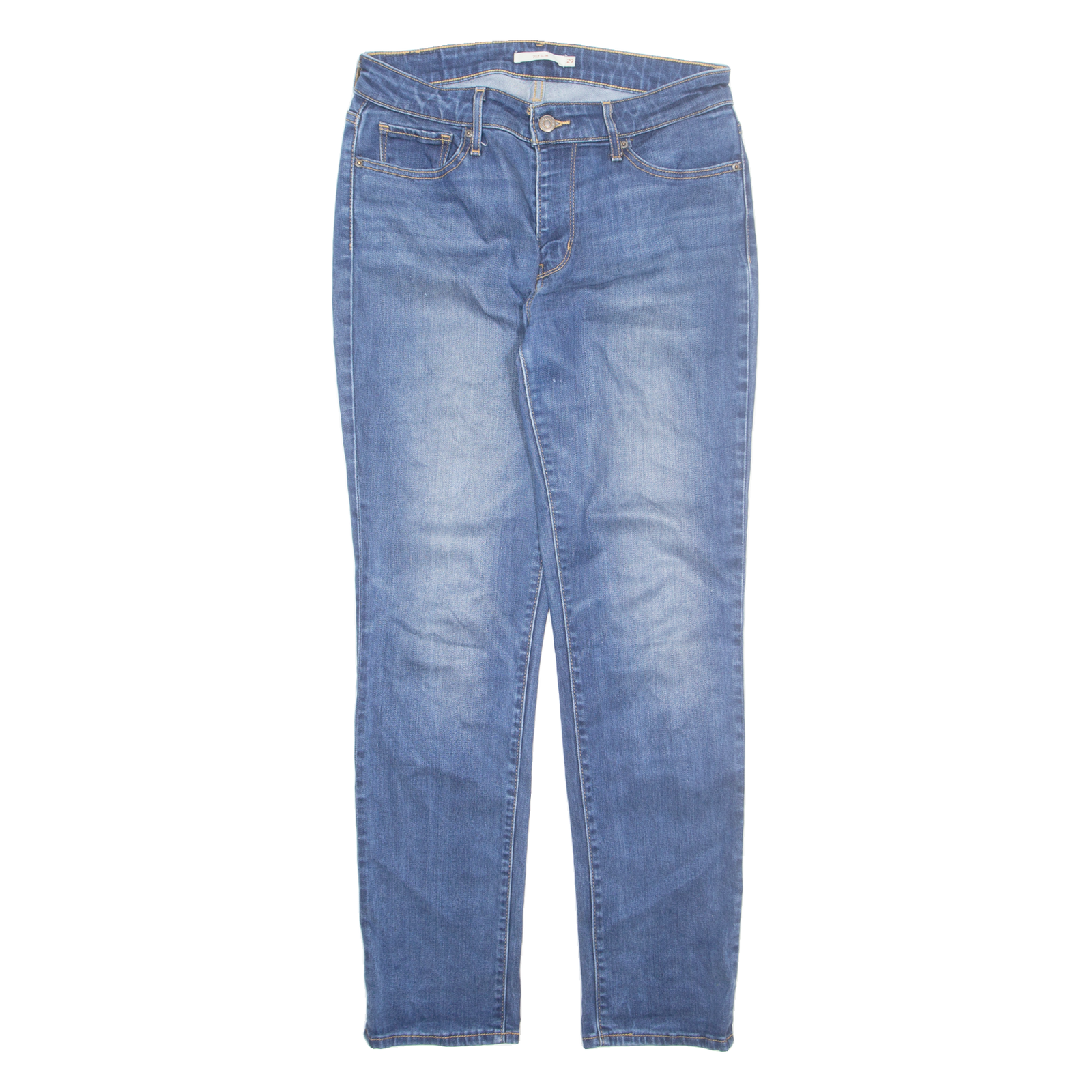 LEVI'S Mens Jeans Blue Regular Straight W29 L30 Refurbished - N/A refurbished available on Cerqular