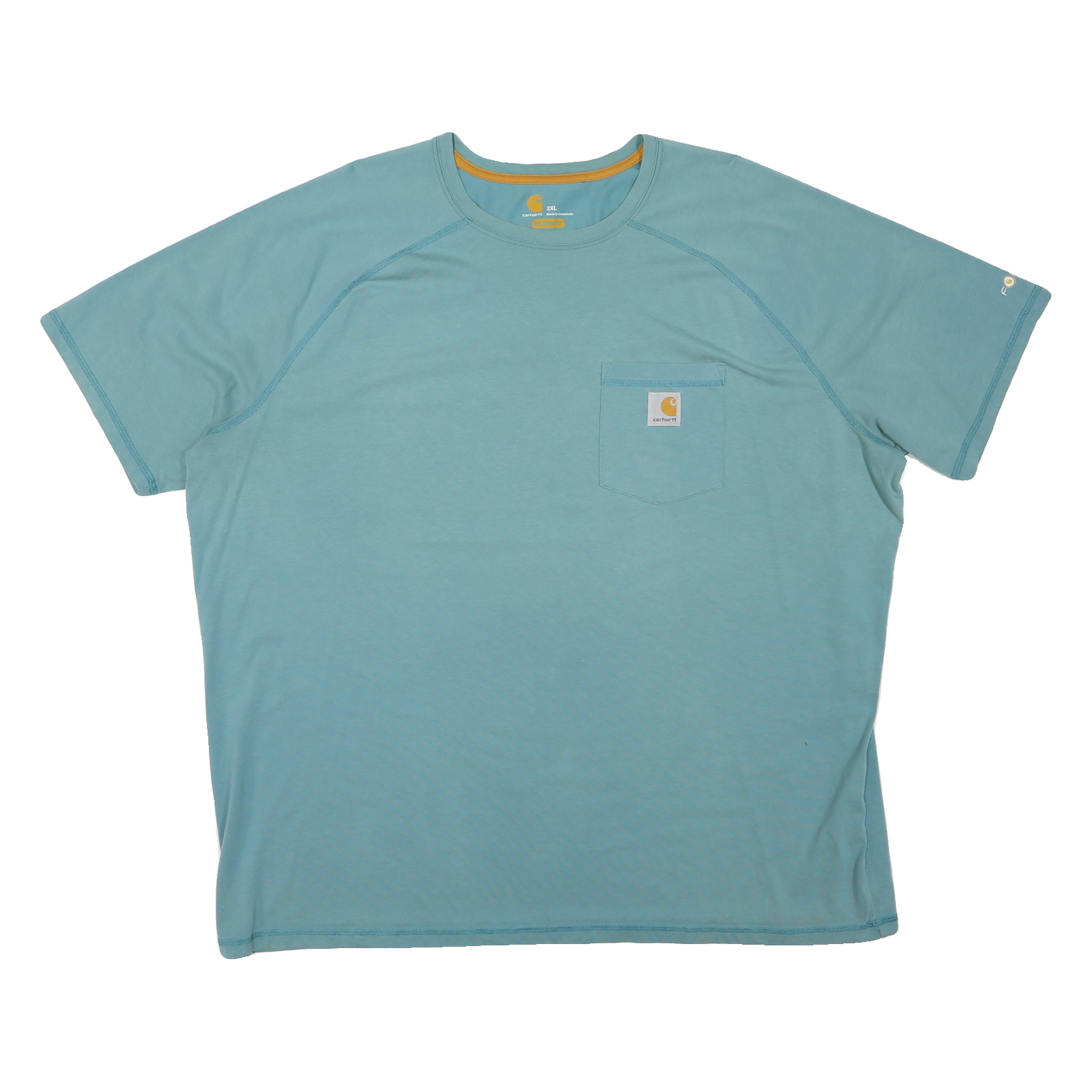 CARHARTT Mens Blue Crew Neck Short Sleeve Casual T-Shirt 2XL Cotton Blend Refurbished - N/A refurbished available on Cerqular