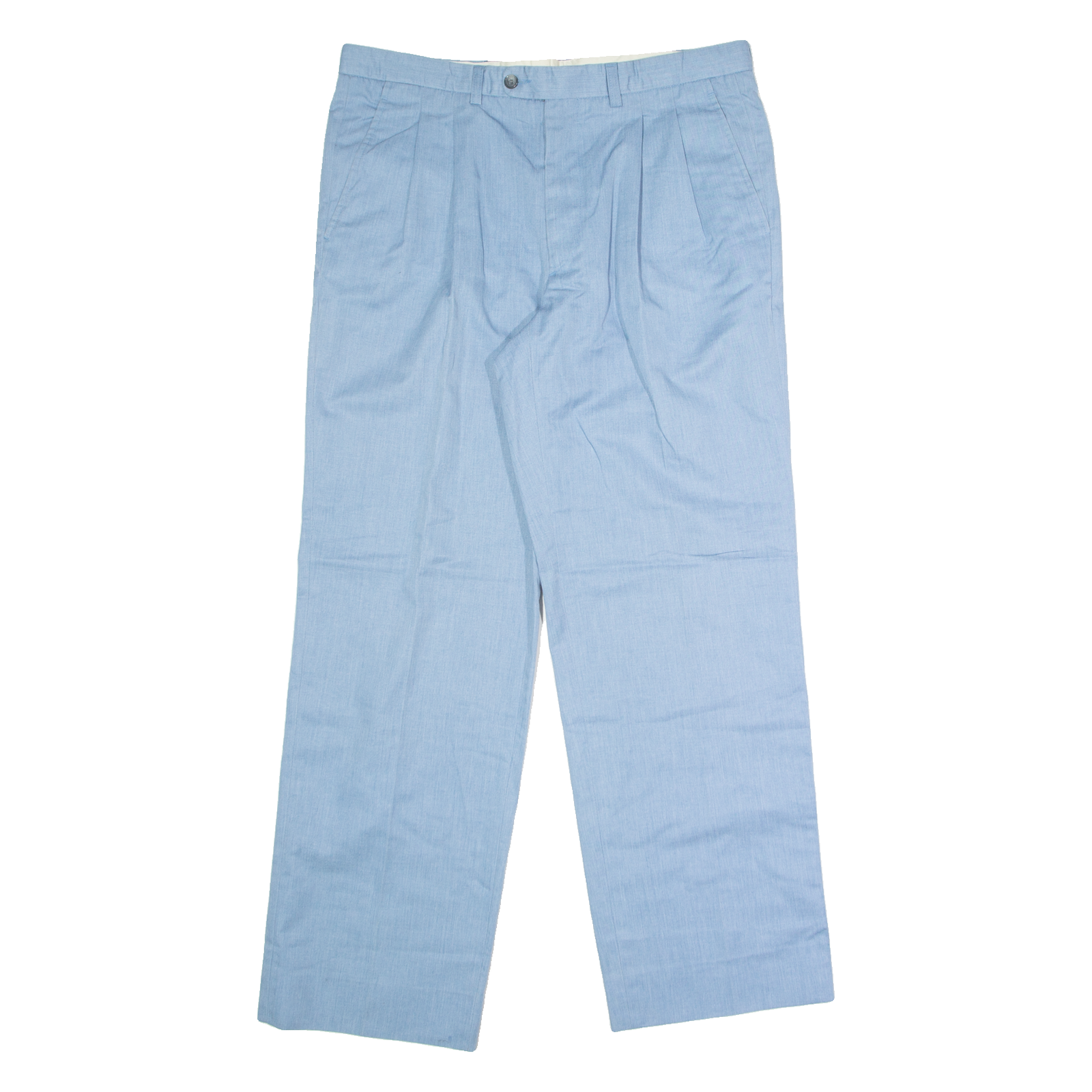 MCGREGOR Pleated Mens Trousers Blue Regular Straight W36 L30 Refurbished - N/A refurbished available on Cerqular