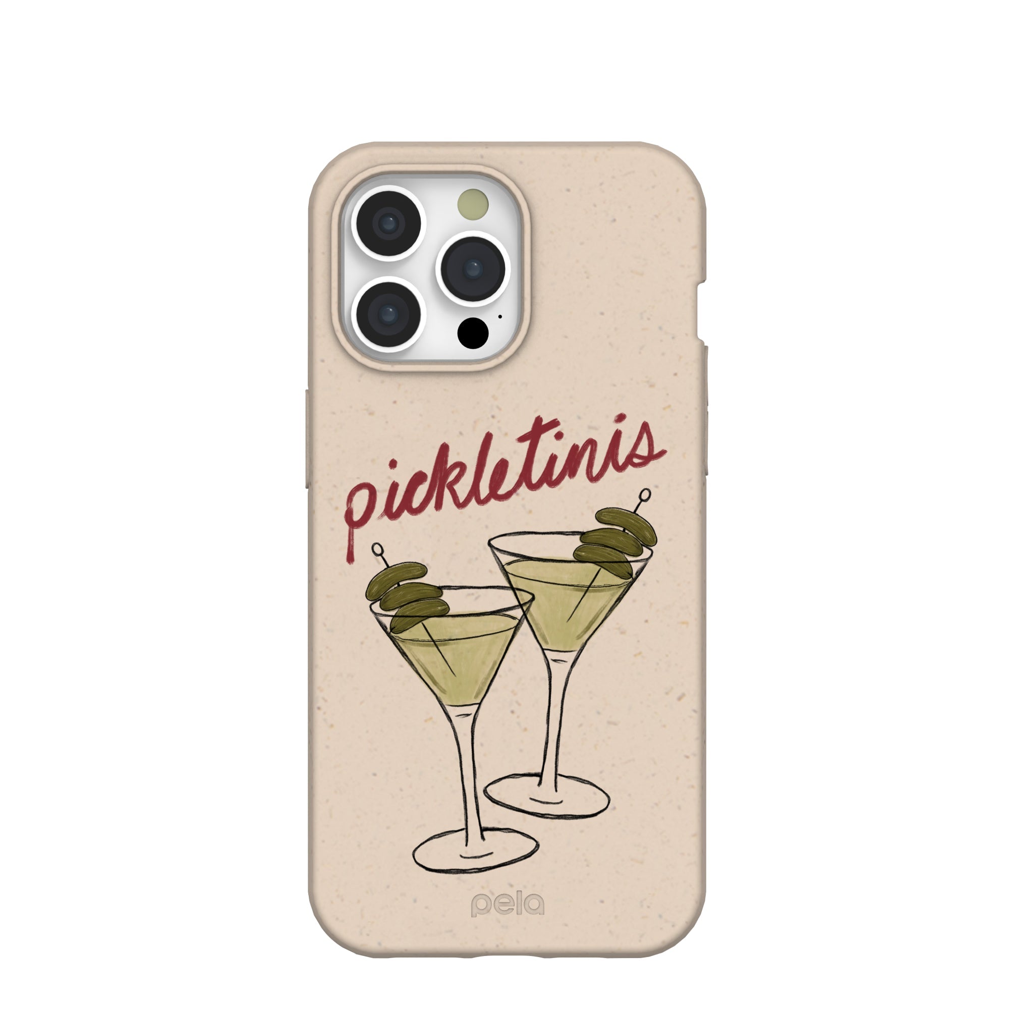 Seashell Pickletinis iPhone 15 Pro Max Case Refurbished - Pela Case refurbished available on Cerqular
