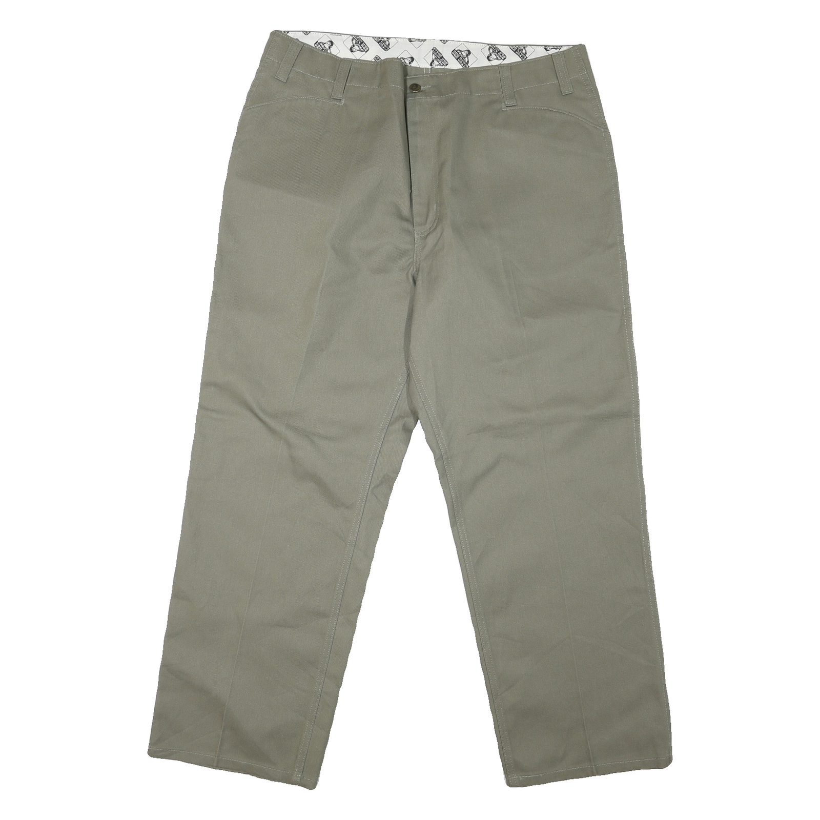 BEN DAVIS Mens Cotton Blend Beige Regular Fit Straight Leg Trousers W40 L30 Refurbished - N/A refurbished available on Cerqular