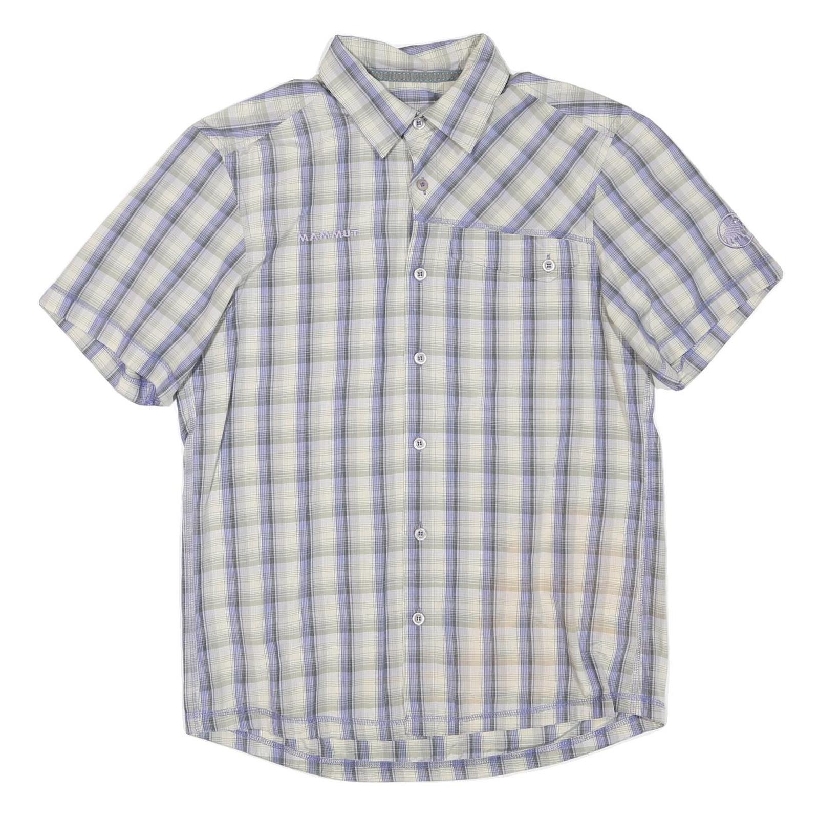 MAMMUT Mens Blue & Cream Check Shirt M Short Sleeve Casual Outdoors Refurbished - N/A refurbished available on Cerqular