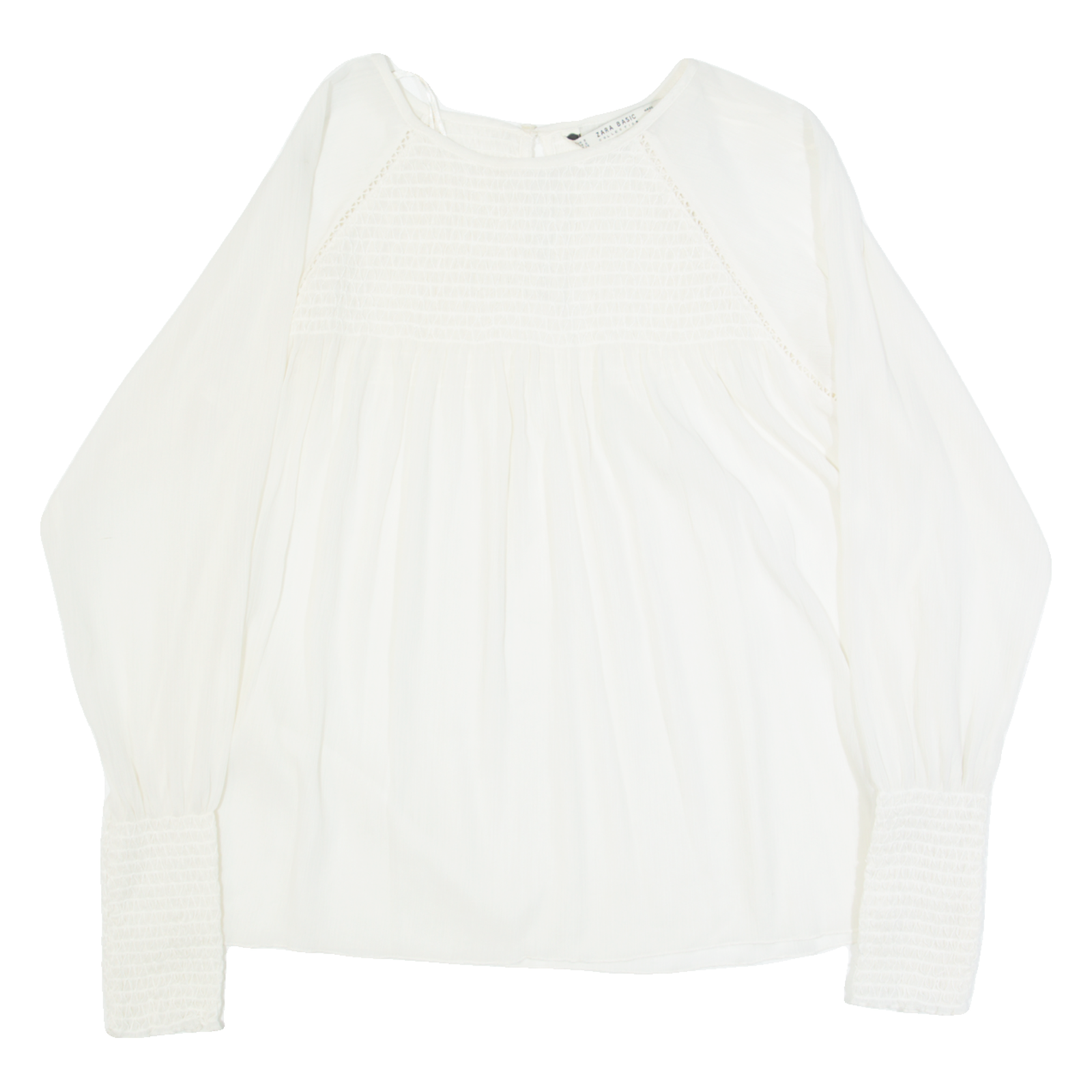 Buy ZARA BASIC Womens Blouse Cream Long Sleeve S Refurbished - $16.89 ZARA BASIC Womens Blouse Cream Long Sleeve S Refurbished - N/A refurbished available on Cerqular