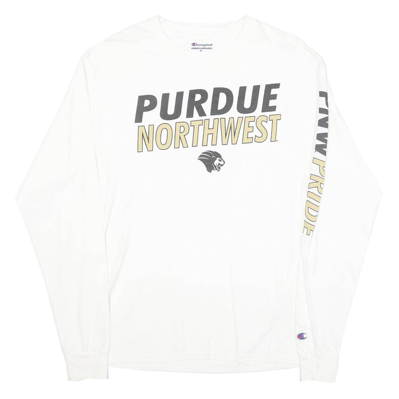 Buy CHAMPION Mens White Purdue Northwest Long Sleeve Crew Neck T-Shirt M Refurbished - $27.29 CHAMPION Mens White Purdue Northwest Long Sleeve Crew Neck T-Shirt M Refurbished - N/A refurbished available on Cerqular