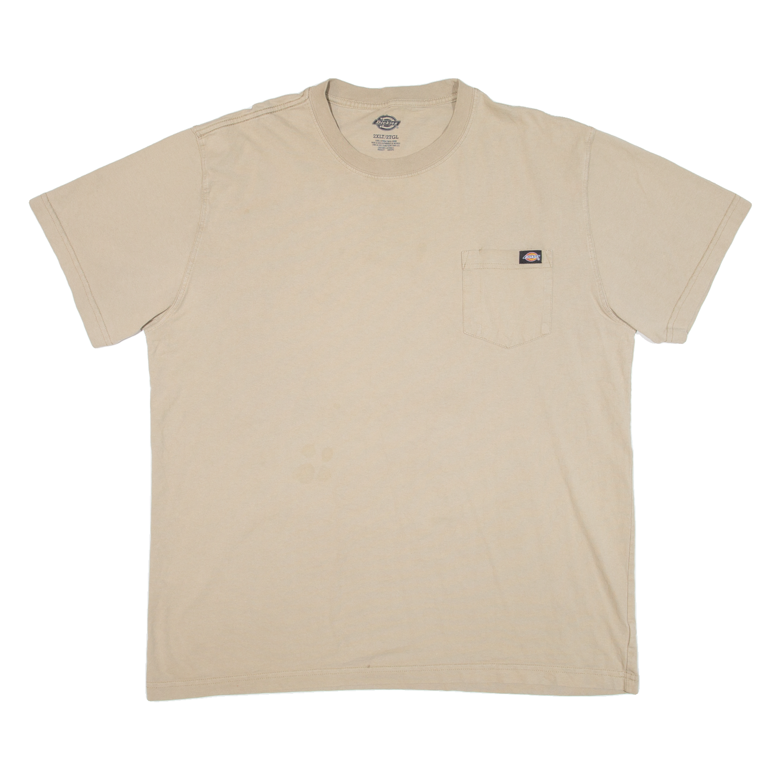 DICKIES Tall Mens T-Shirt Green 2XL Refurbished - N/A refurbished available on Cerqular