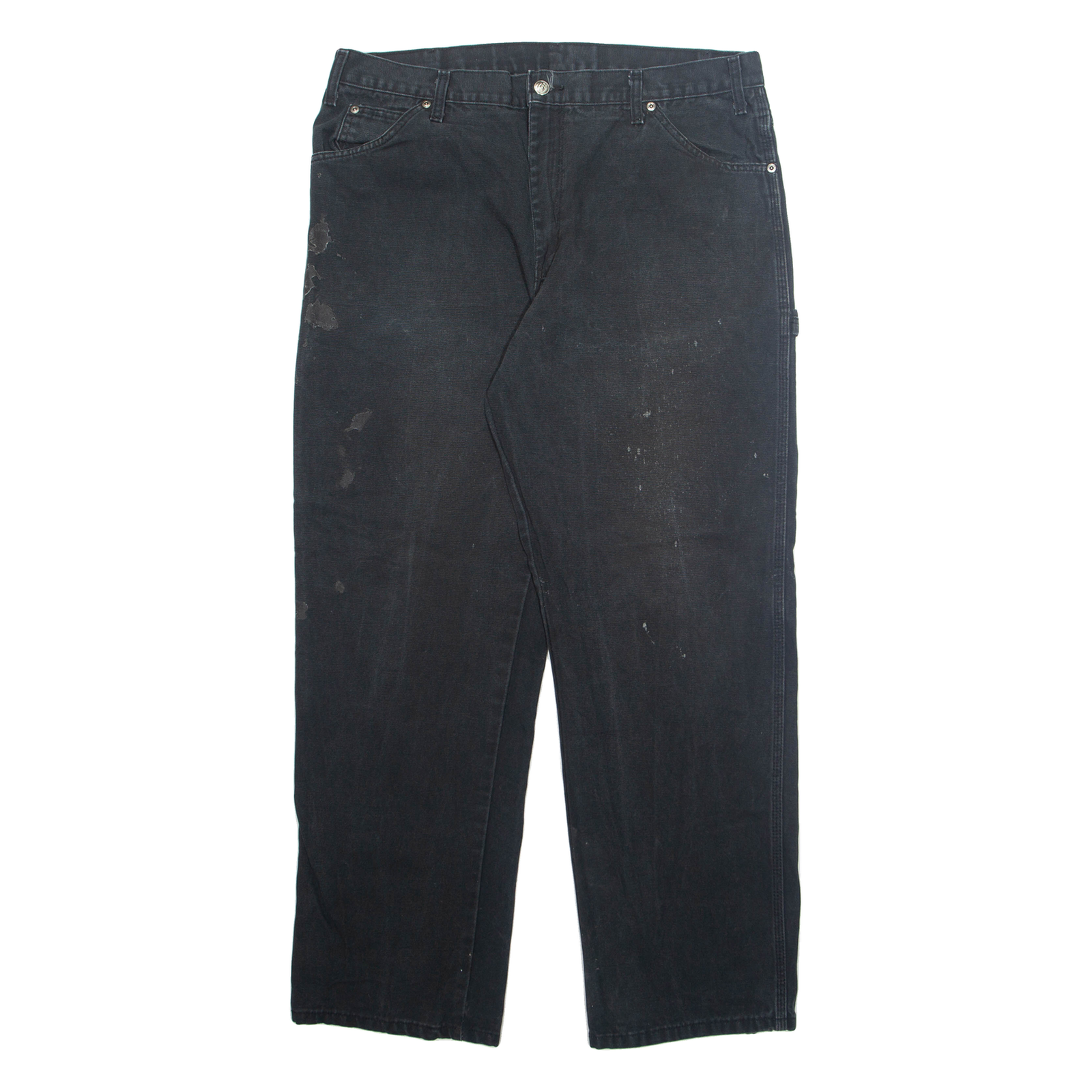 DICKIES Carpenter Cargo Mens Trousers Grey Regular Straight W38 L32 Refurbished - N/A refurbished available on Cerqular