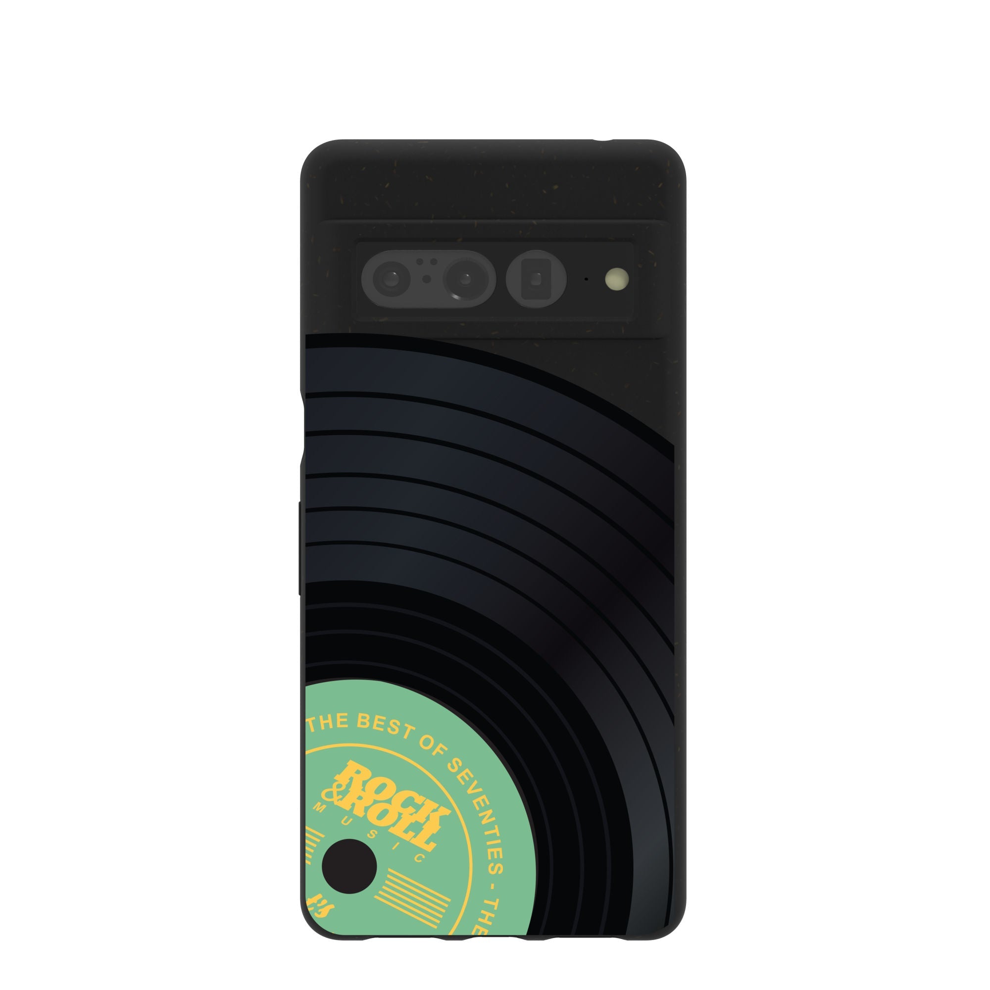 Buy Black Vinyl Vibes Google Pixel 7 Pro Case Refurbished - $65.00 Black Vinyl Vibes Google Pixel 7 Pro Case Refurbished - Pela Case refurbished available on Cerqular
