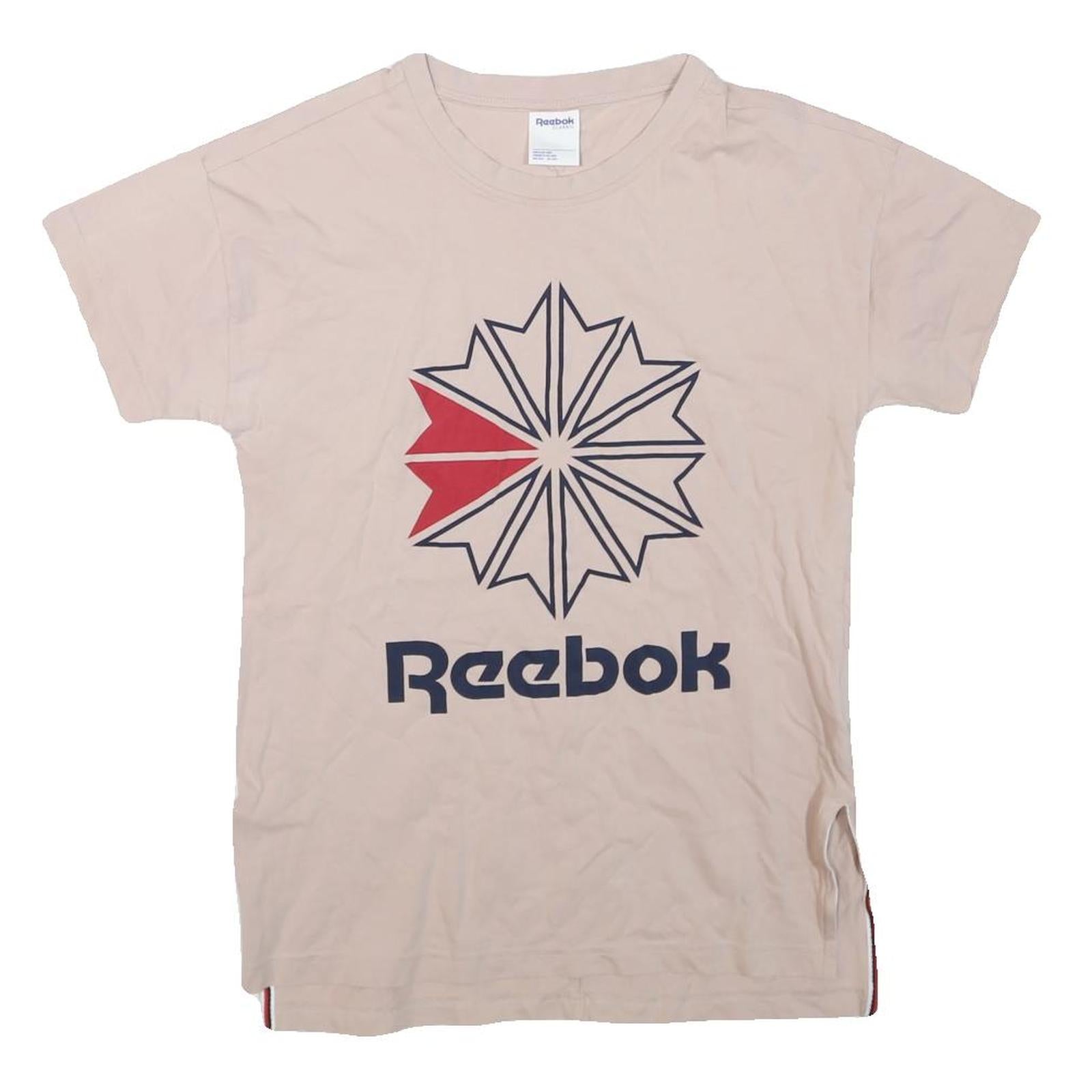Buy REEBOK Womens Beige Graphic T-Shirt M Short Sleeve Crew Neck Cotton Blend Refurbished - $16.89 REEBOK Womens Beige Graphic T-Shirt M Short Sleeve Crew Neck Cotton Blend Refurbished - N/A refurbished available on Cerqular
