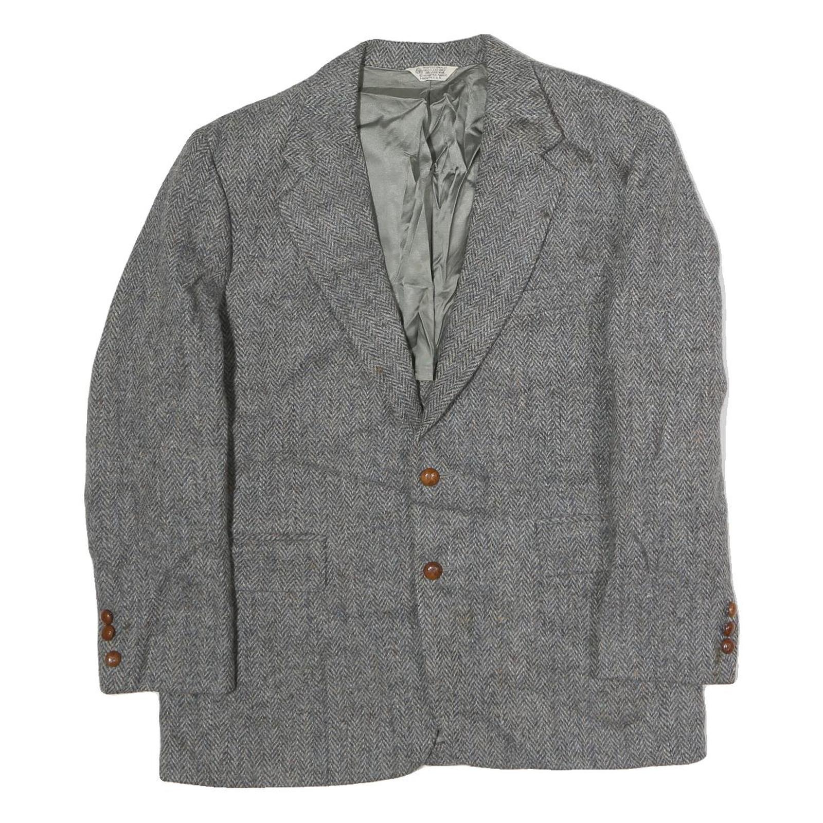 Buy Mens Grey Button Cotton Classic Jacket Herringbone Pattern L L Vintage Style Refurbished - $41.59 Mens Grey Button Cotton Classic Jacket Herringbone Pattern L L Vintage Style Refurbished - N/A refurbished available on Cerqular