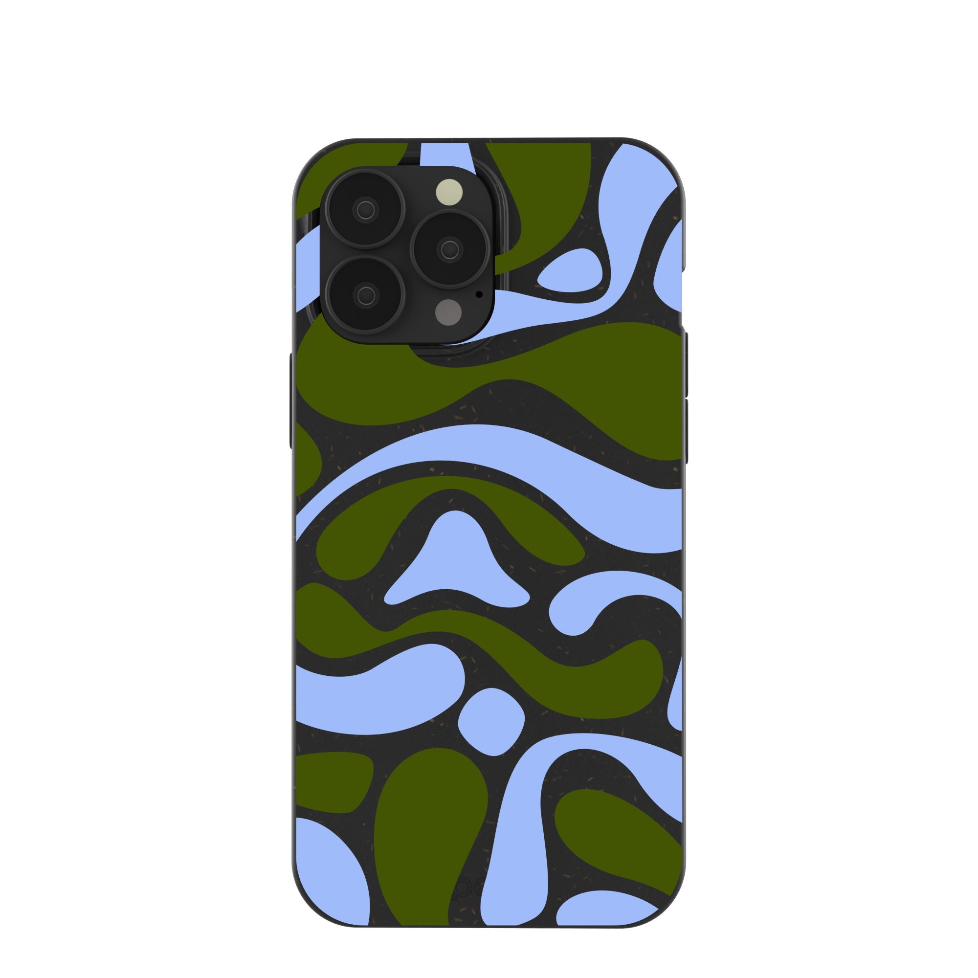 Black Curve and Flow iPhone 13 Pro Max Case Refurbished - Pela Case refurbished available on Cerqular