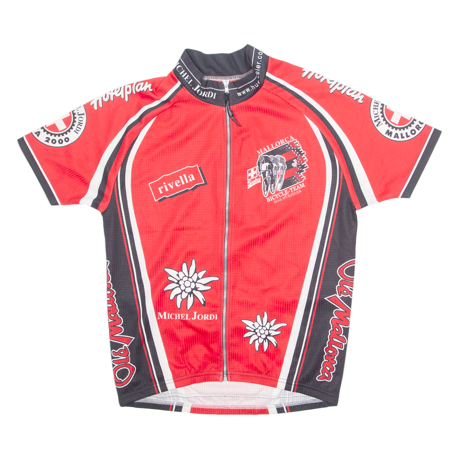 MICHEL JORDI Cycling Mens Jersey Red 1/4 Zip XS Refurbished - N/A refurbished available on Cerqular