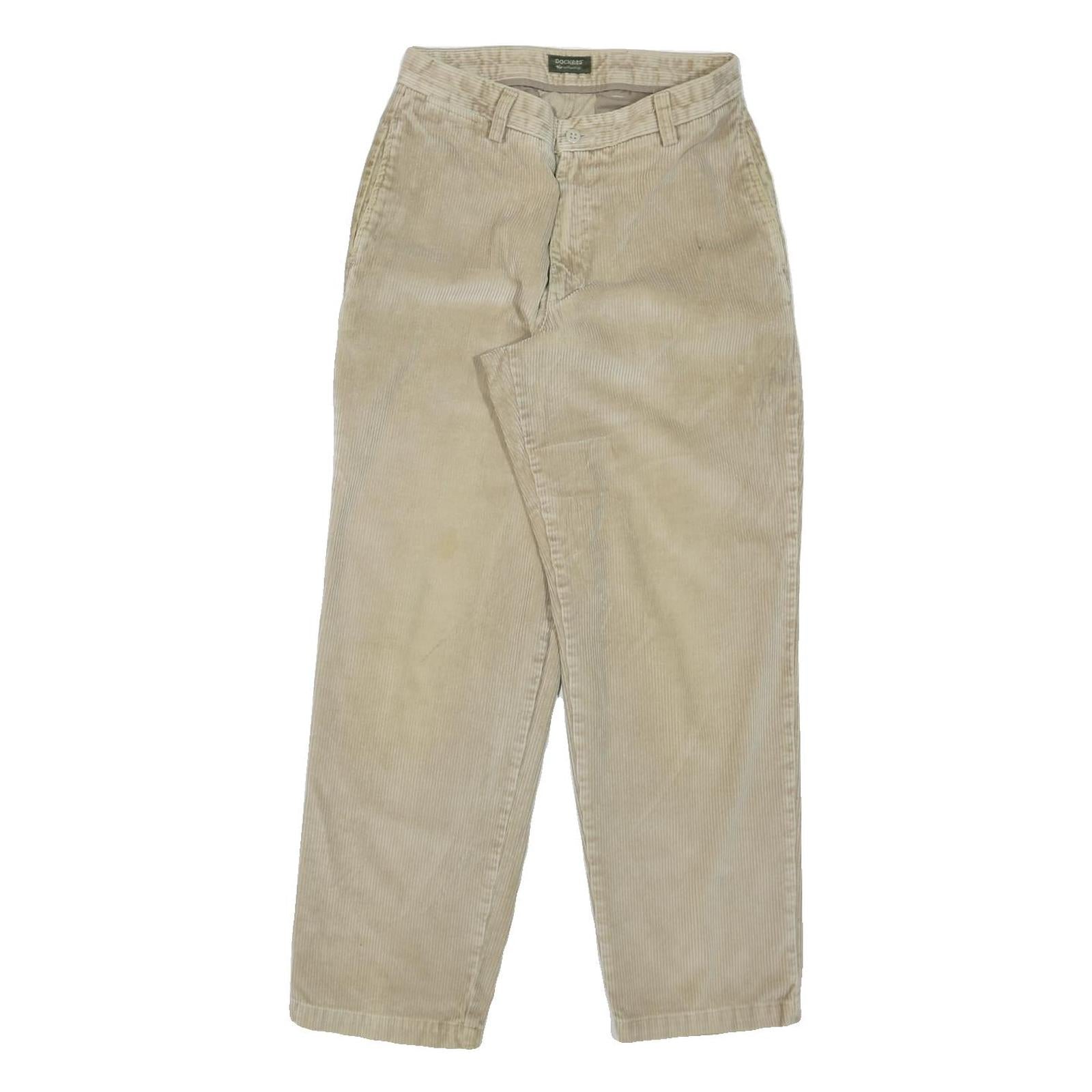 DOCKERS Mens Regular Fit Beige Cotton Blend Corduroy Trousers W31 L30 Classic Refurbished - N/A refurbished available on Cerqular