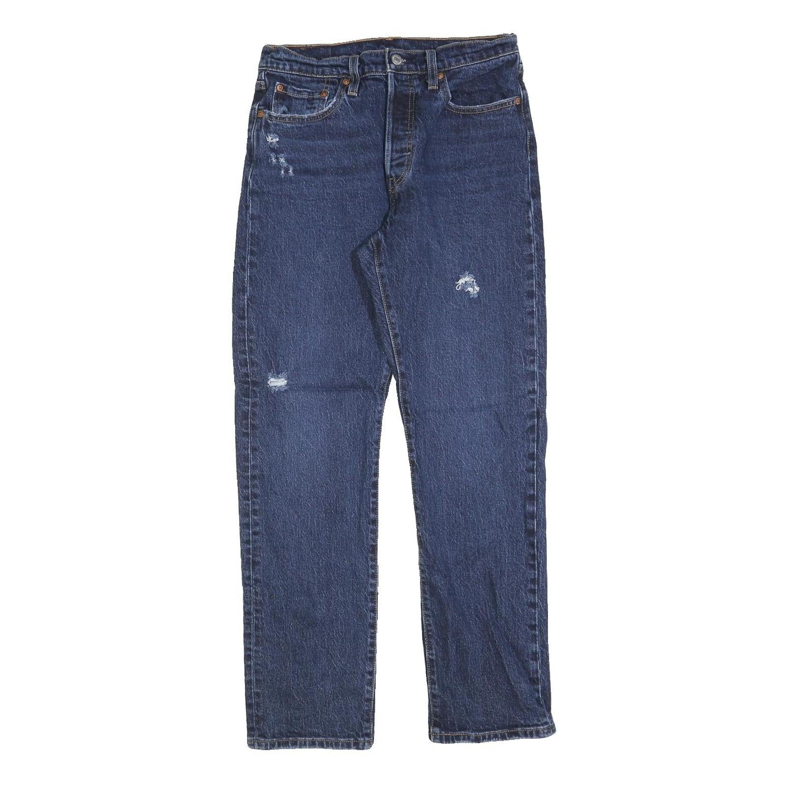 LEVI'S 501 Womens Jeans Blue Regular Straight Denim Medium W28 L30 Classic Fit Refurbished - N/A refurbished available on Cerqular