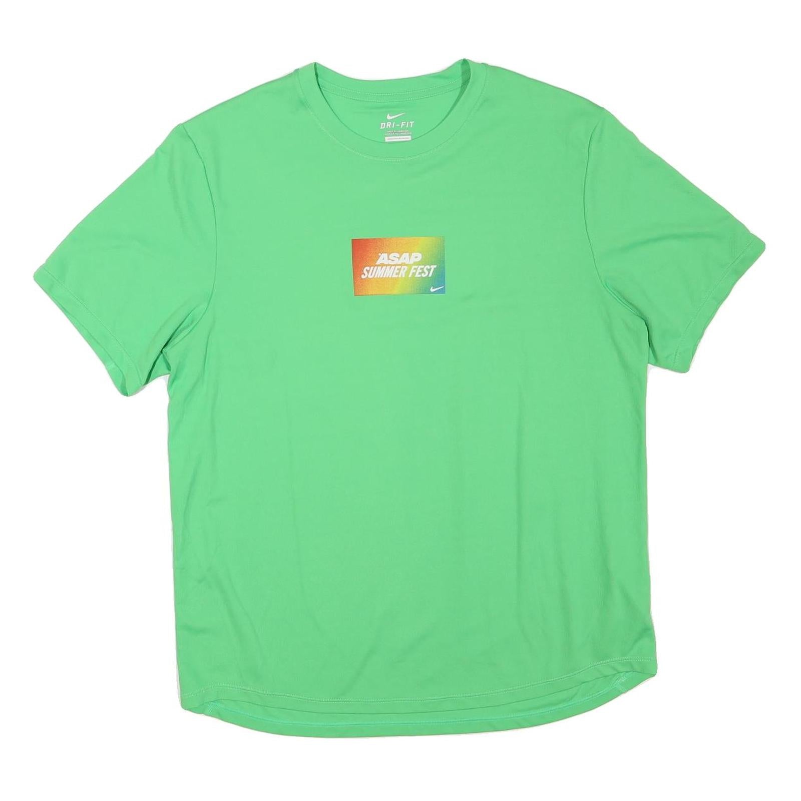Buy NIKE Mens Green ASAP Summer Fest Graphic T-Shirt M Short Sleeve Crew Neck Refurbished - $19.49 NIKE Mens Green ASAP Summer Fest Graphic T-Shirt M Short Sleeve Crew Neck Refurbished - N/A refurbished available on Cerqular