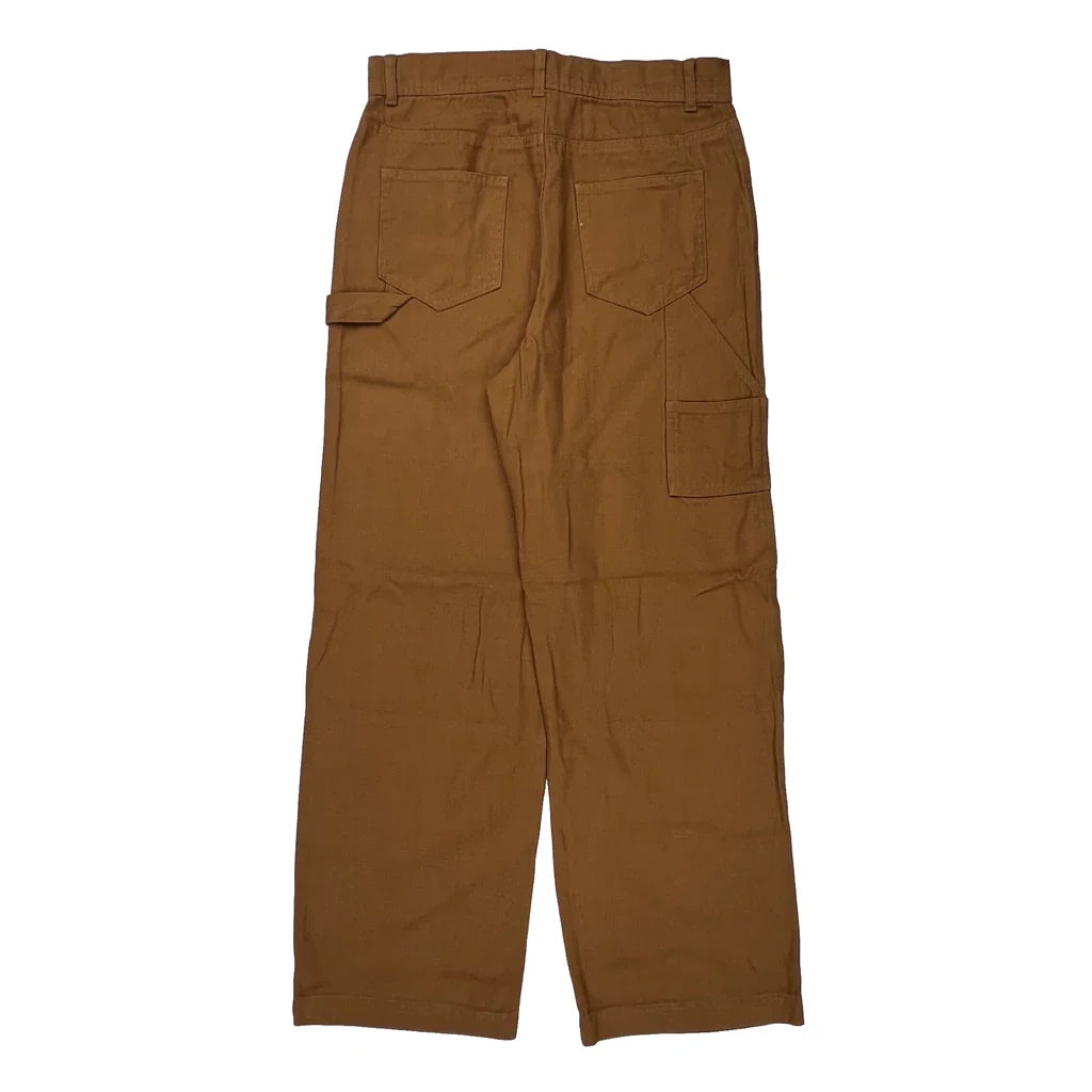 No Boundaries Cargo Trousers - 30W 31L Brown Cotton Refurbished - Thrifted (note: this is a term often used to describe second- refurbished available on Cerqular