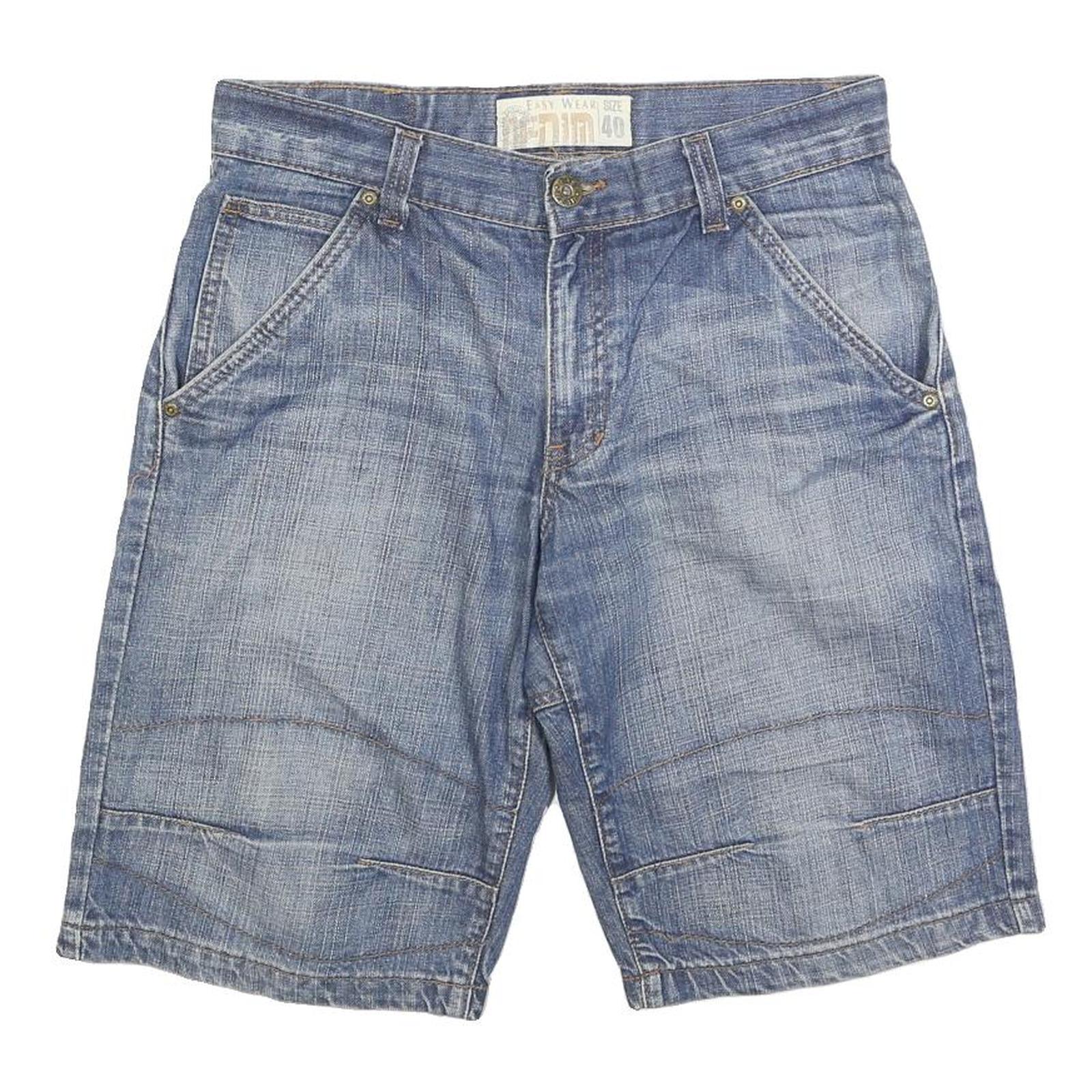 EASY WEAR DENIM Womens Denim Blue Casual Shorts M W30 Cotton Blend Comfortable Refurbished - N/A refurbished available on Cerqular