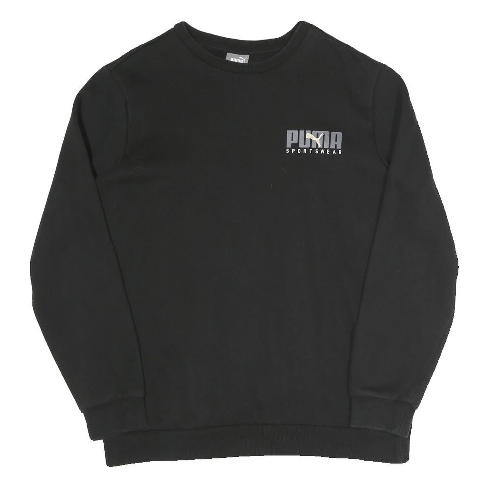 Buy PUMA Mens Black Cotton Blend Crew Neck M Sportswear Sweatshirt Pullover Refurbished - $35.09 PUMA Mens Black Cotton Blend Crew Neck M Sportswear Sweatshirt Pullover Refurbished - N/A refurbished available on Cerqular