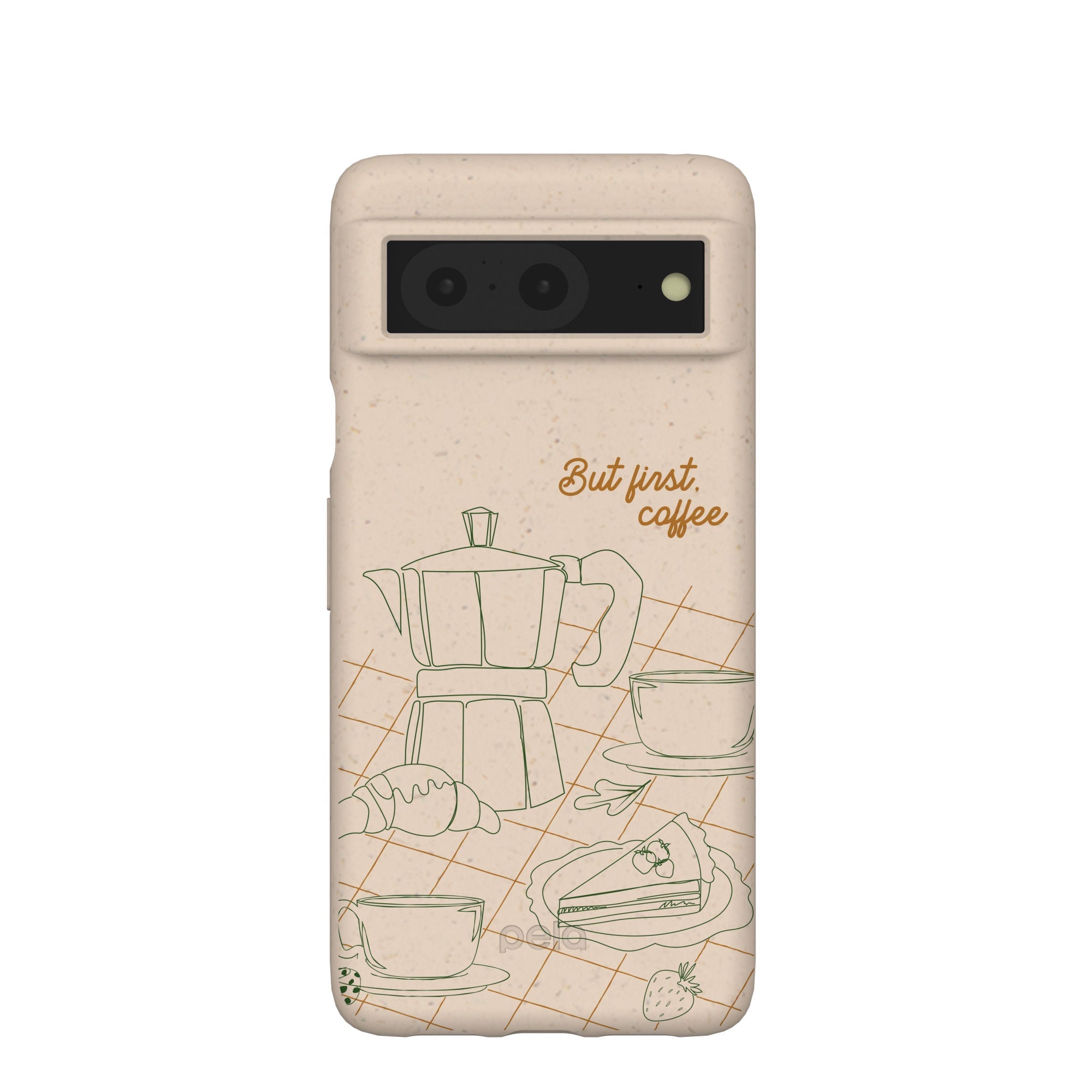 Seashell But First Google Pixel 8 Case Refurbished - Pela Case refurbished available on Cerqular