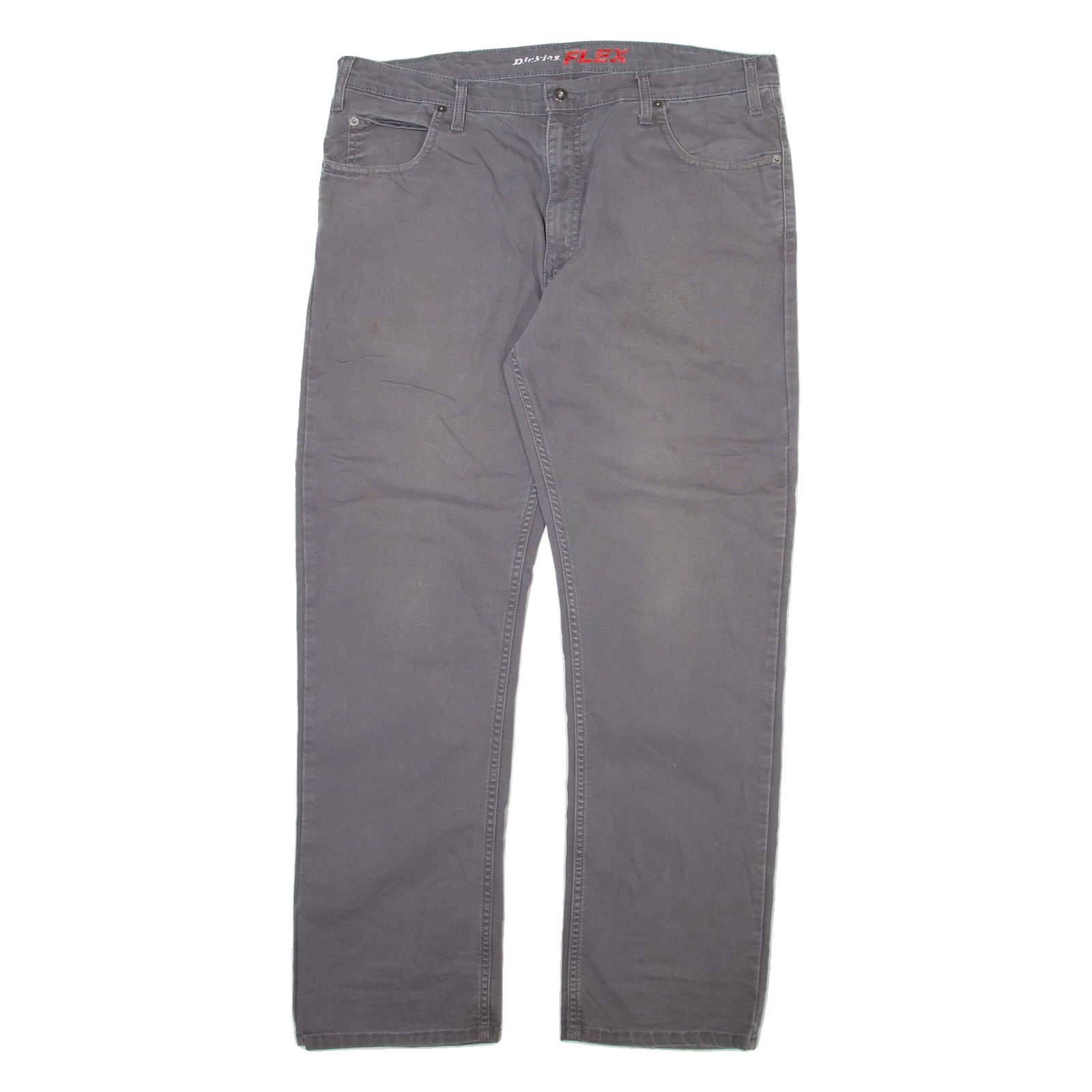 DICKIES Mens Trousers Grey Regular Straight W38 L32 Refurbished - N/A refurbished available on Cerqular