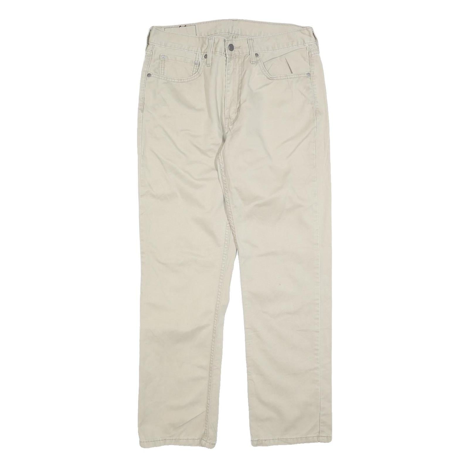 Buy LEVI'S Mens Regular Fit Beige Cotton Blend Trousers W32 L30 Classic Zip Pocket Refurbished - $41.59 LEVI'S Mens Regular Fit Beige Cotton Blend Trousers W32 L30 Classic Zip Pocket Refurbished - N/A refurbished available on Cerqular