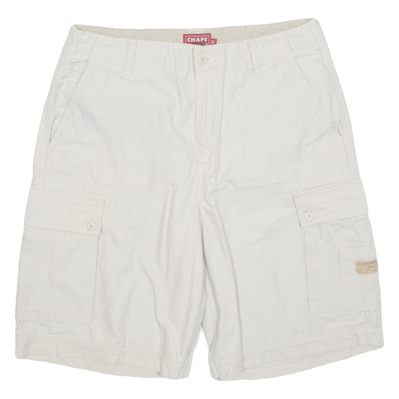CHAPS Mens Cargo Shorts Cream M W32 Refurbished - N/A refurbished available on Cerqular