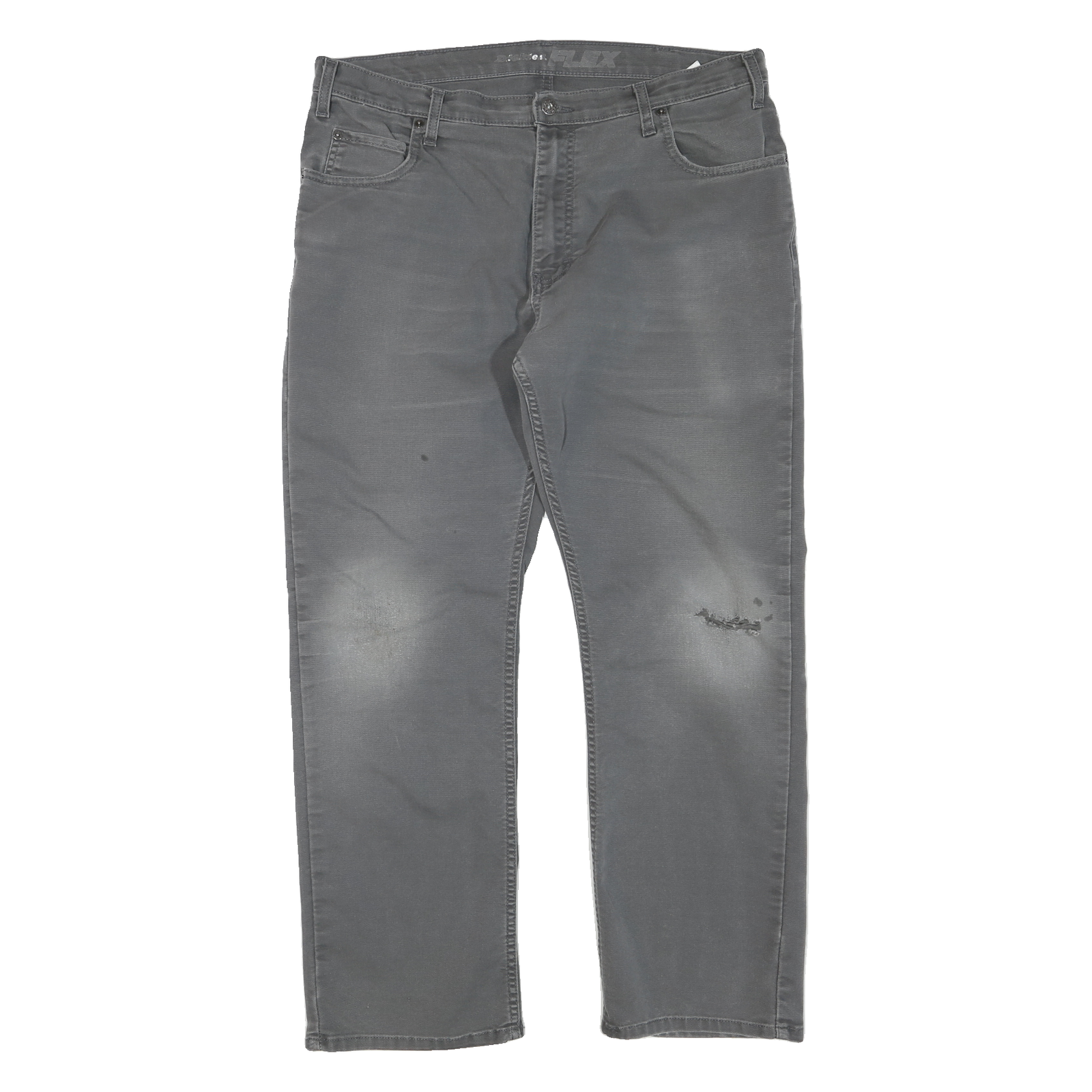 DICKIES Mens Grey Regular Fit Straight Cotton Blend Jeans W38 L30 Workwear Refurbished - N/A refurbished available on Cerqular