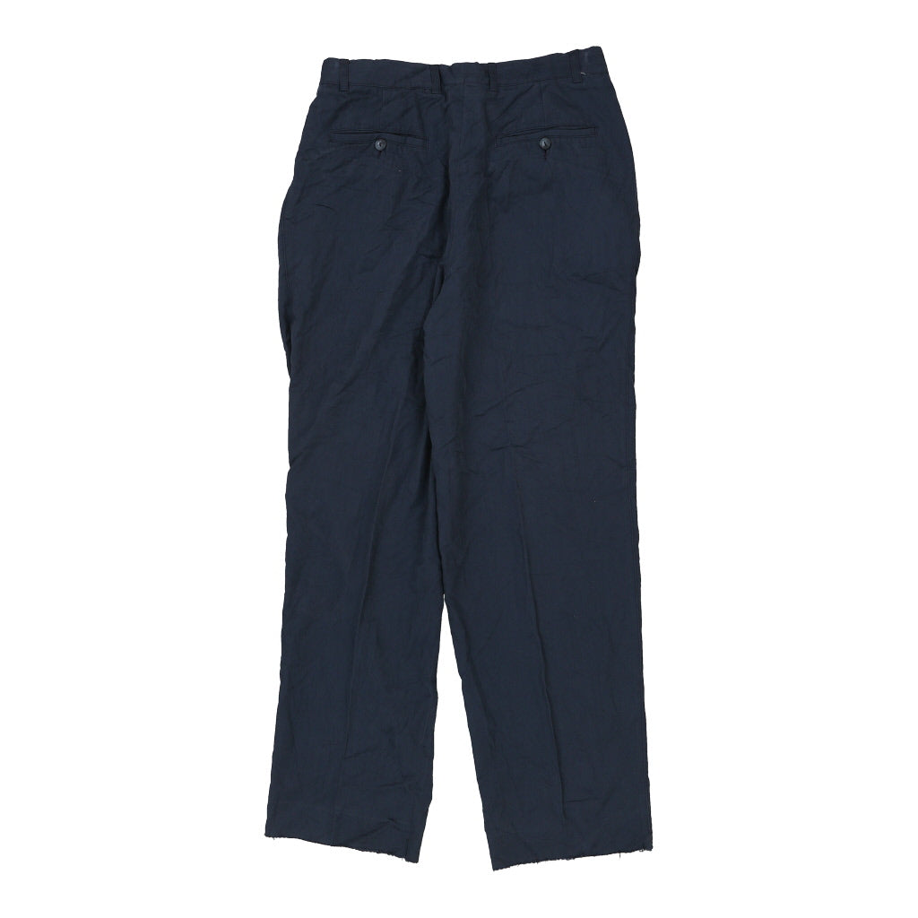 Nostrike Trousers - 30W 32L Navy Cotton Refurbished - Thrifted (note: this is a term often used to describe second- refurbished available on Cerqular