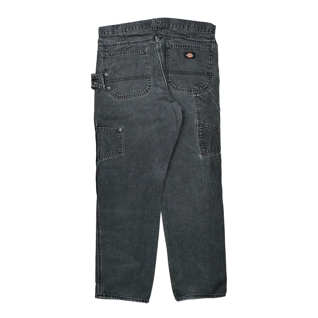 Dickies Carpenter Trousers - 36W 31L Grey Cotton Refurbished - Thrifted (note: this is a term often used to describe second- refurbished available on Cerqular
