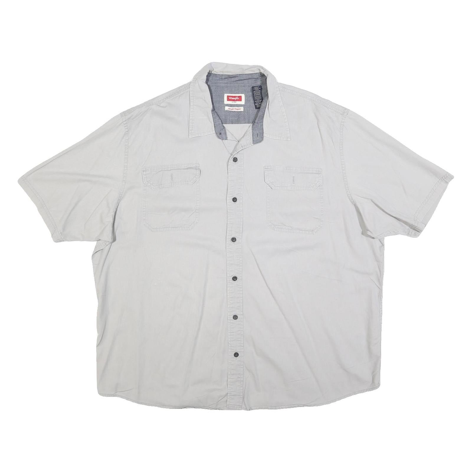 Buy WRANGLER Mens White Relaxed Fit 2XL Cotton Blend Short Sleeve Shirt Casual Refurbished - $29.89 WRANGLER Mens White Relaxed Fit 2XL Cotton Blend Short Sleeve Shirt Casual Refurbished - N/A refurbished available on Cerqular