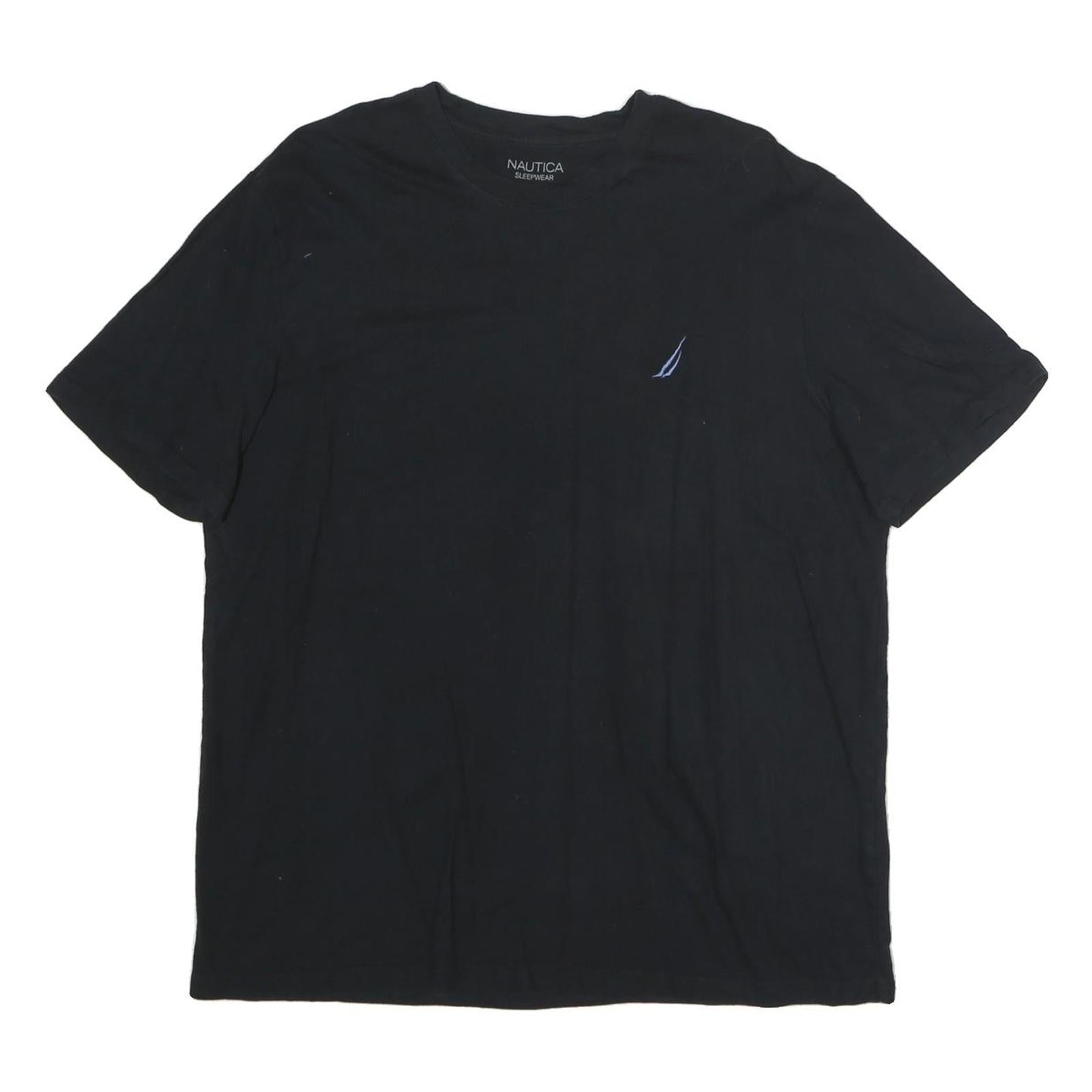 Buy NAUTICA Mens Black Crew Neck Cotton T-Shirt L Small Logo Classic Fit Refurbished - $22.09 NAUTICA Mens Black Crew Neck Cotton T-Shirt L Small Logo Classic Fit Refurbished - N/A refurbished available on Cerqular