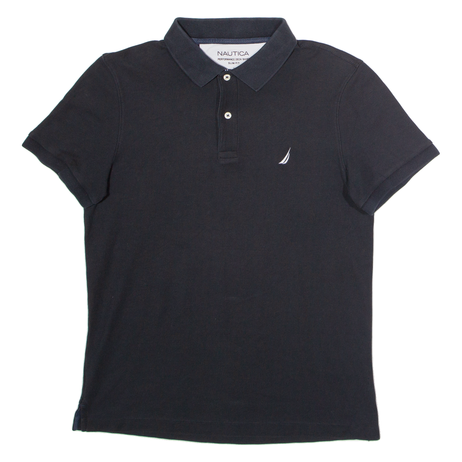 NAUTICA Slim Fit Mens Polo Shirt Black L Refurbished - N/A refurbished available on Cerqular