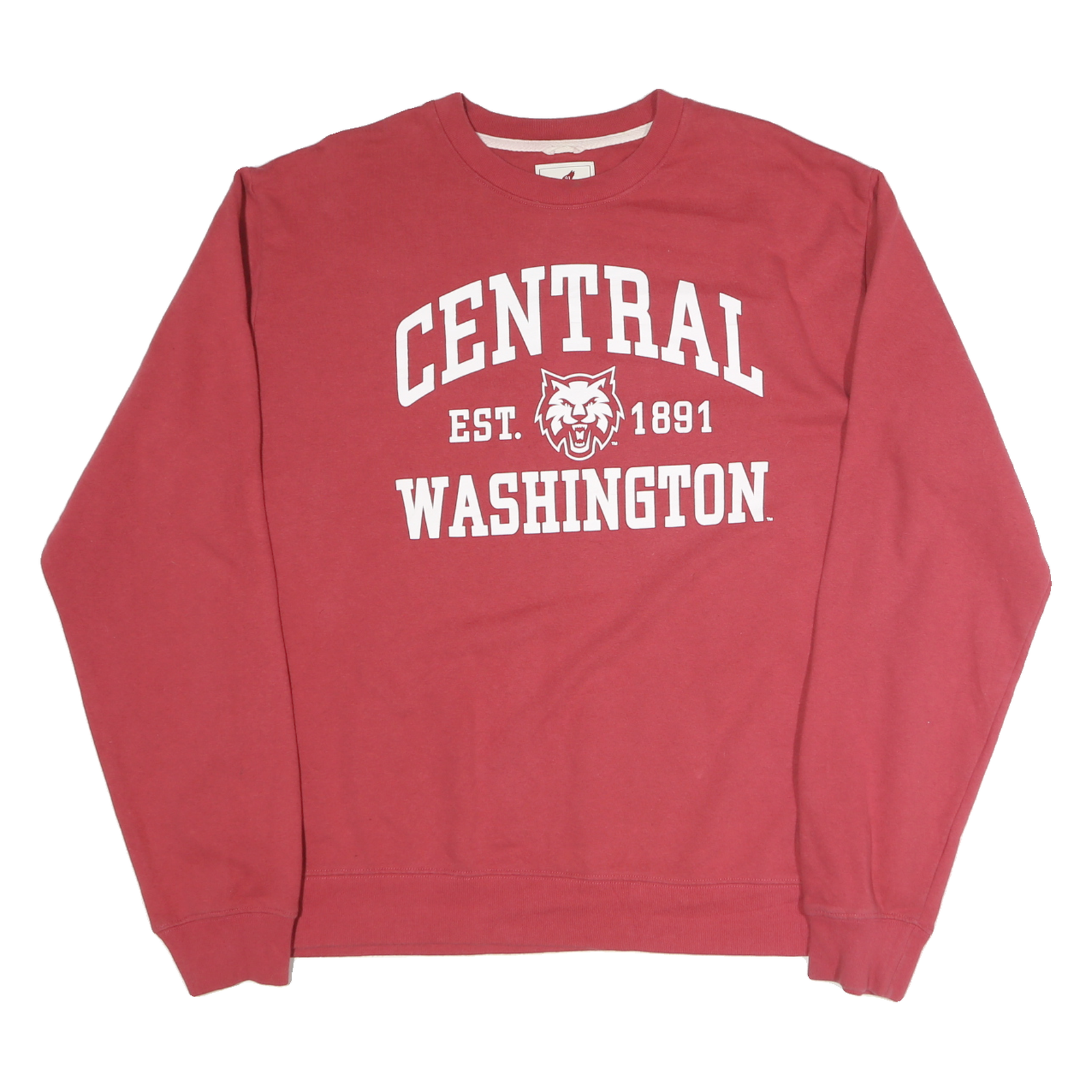 LEAGUE Mens Red Central Washington Crew Neck XL Cotton Pullover Sweatshirt Refurbished - N/A refurbished available on Cerqular