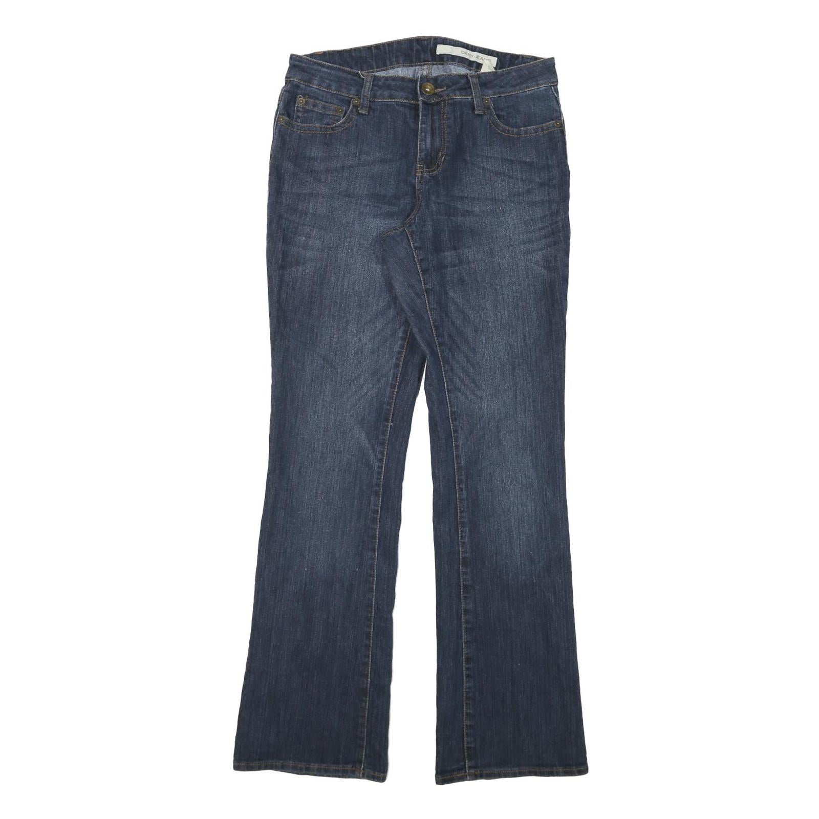 DKNY Womens Blue Regular Fit Straight Denim Jeans W31 L32 Cotton Blend Zip Refurbished - N/A refurbished available on Cerqular