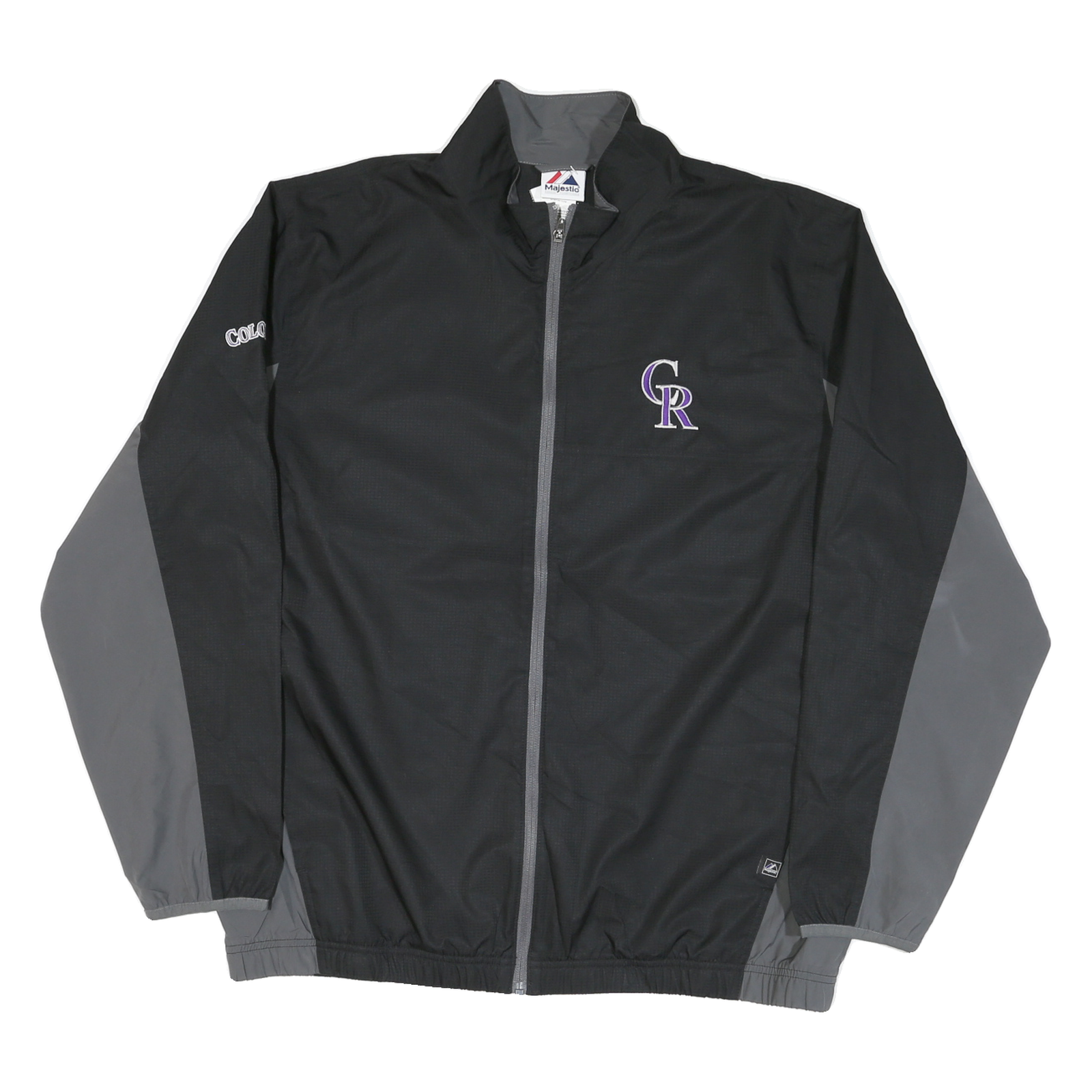 Buy MAJESTIC Mens Black & Grey Colorado Rockies Windbreaker Jacket XL Polyester Refurbished - $38.99 MAJESTIC Mens Black & Grey Colorado Rockies Windbreaker Jacket XL Polyester Refurbished - N/A refurbished available on Cerqular