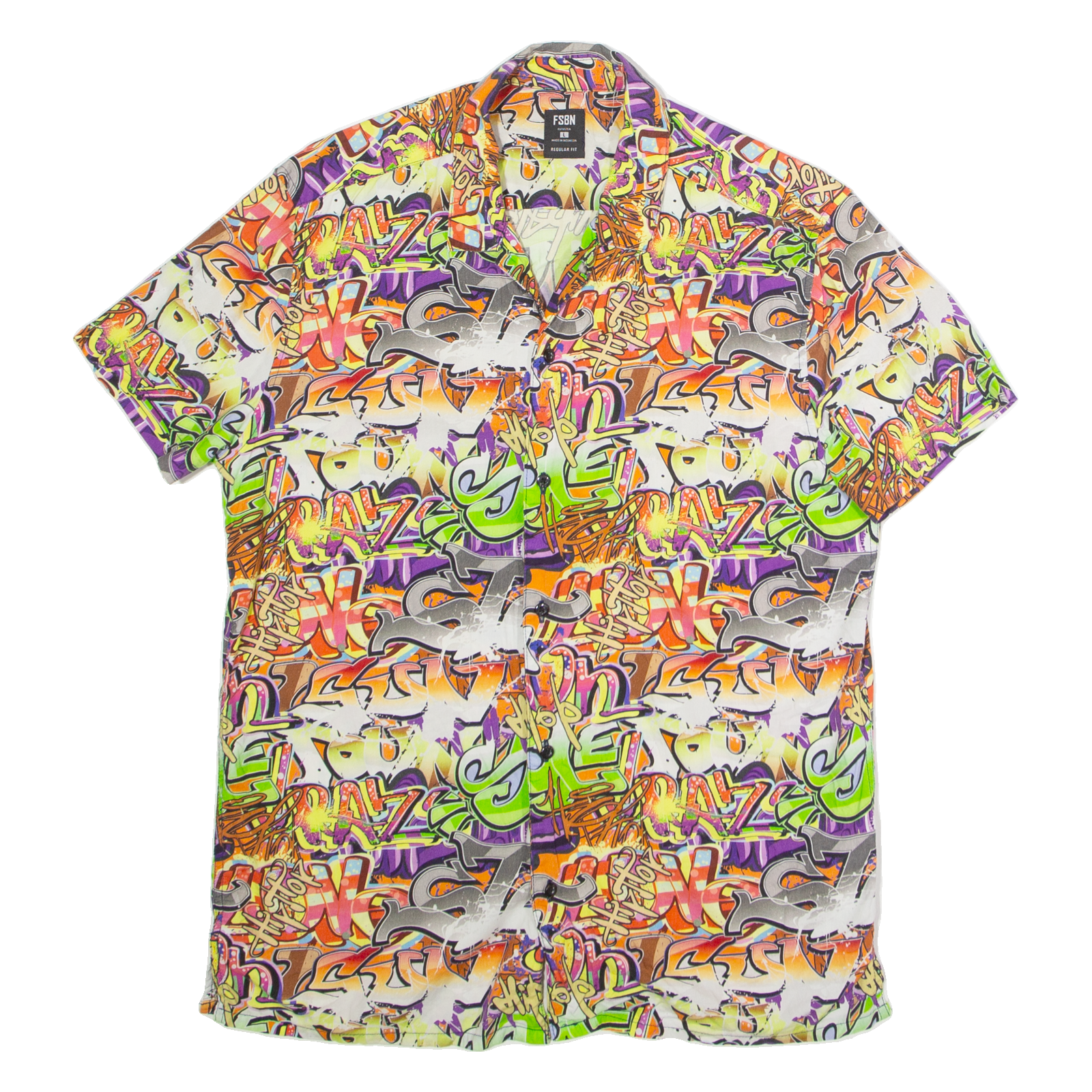 Buy FSBN Graffiti Mens Shirt Orange Crazy Pattern L Refurbished - $18.19 FSBN Graffiti Mens Shirt Orange Crazy Pattern L Refurbished - N/A refurbished available on Cerqular
