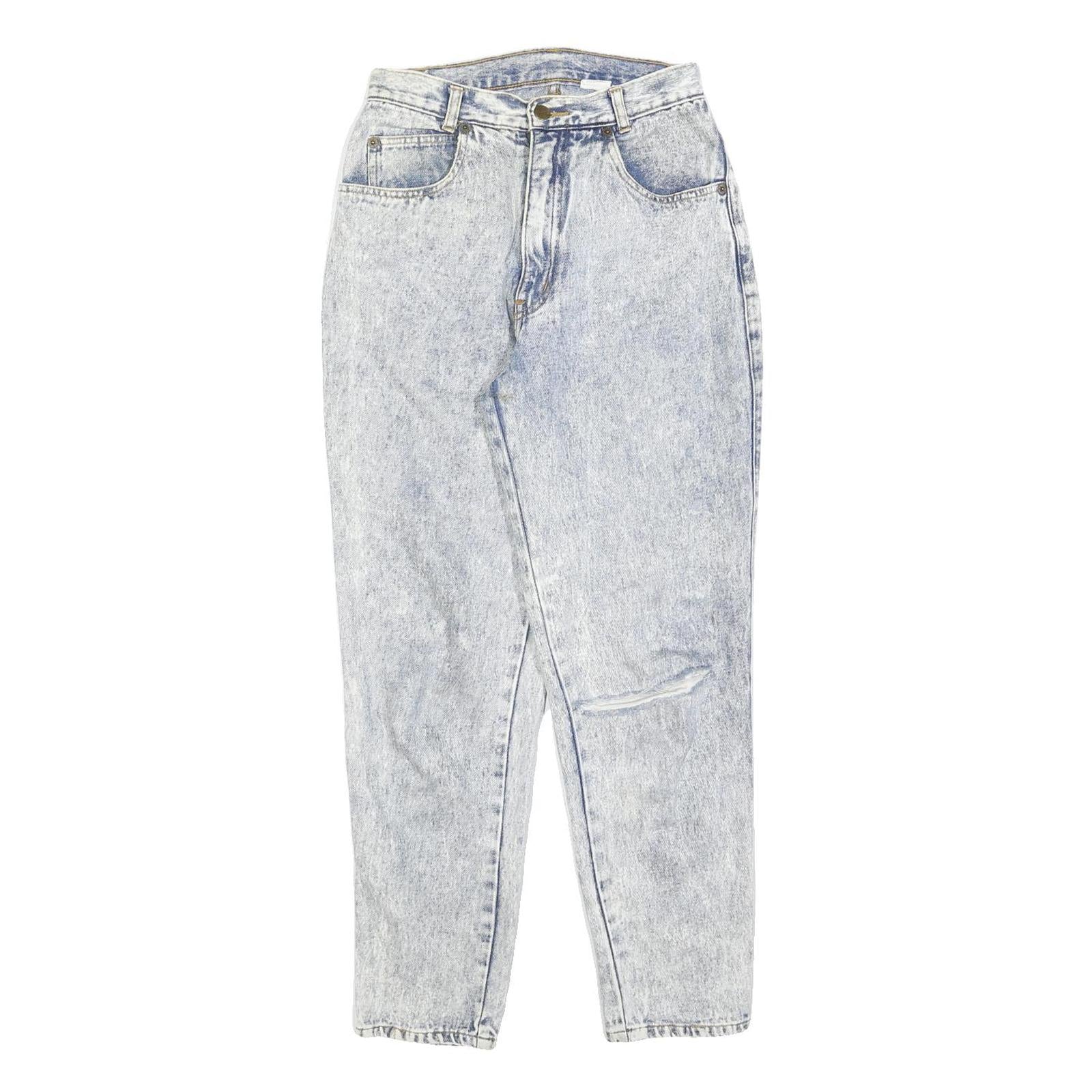 GALAXY Womens Jeans Blue Regular Straight Denim Light W26 L28 Zip Cotton Blend Refurbished - N/A refurbished available on Cerqular