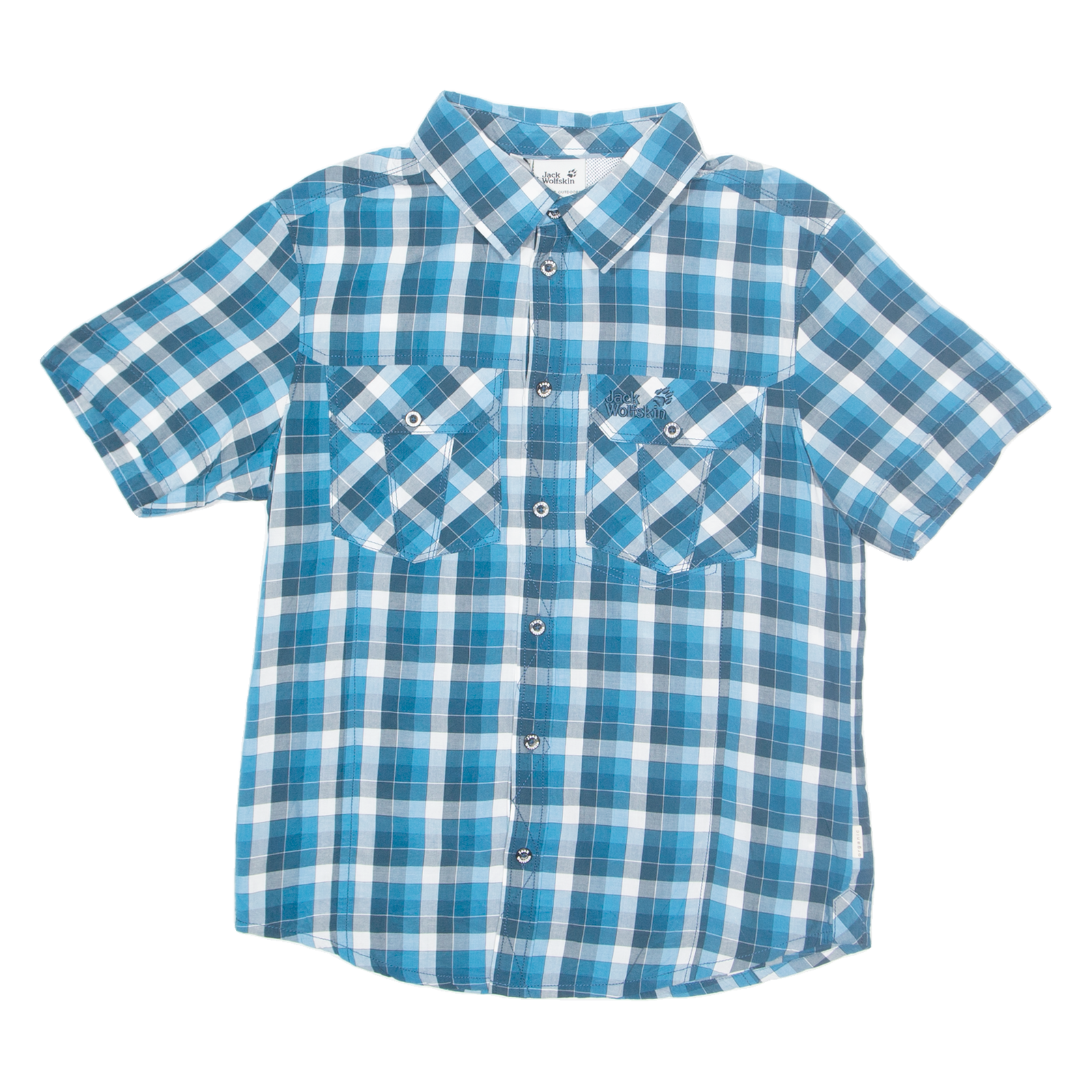 JACK WOLFSKIN Mens Shirt Blue Check S Refurbished - N/A refurbished available on Cerqular