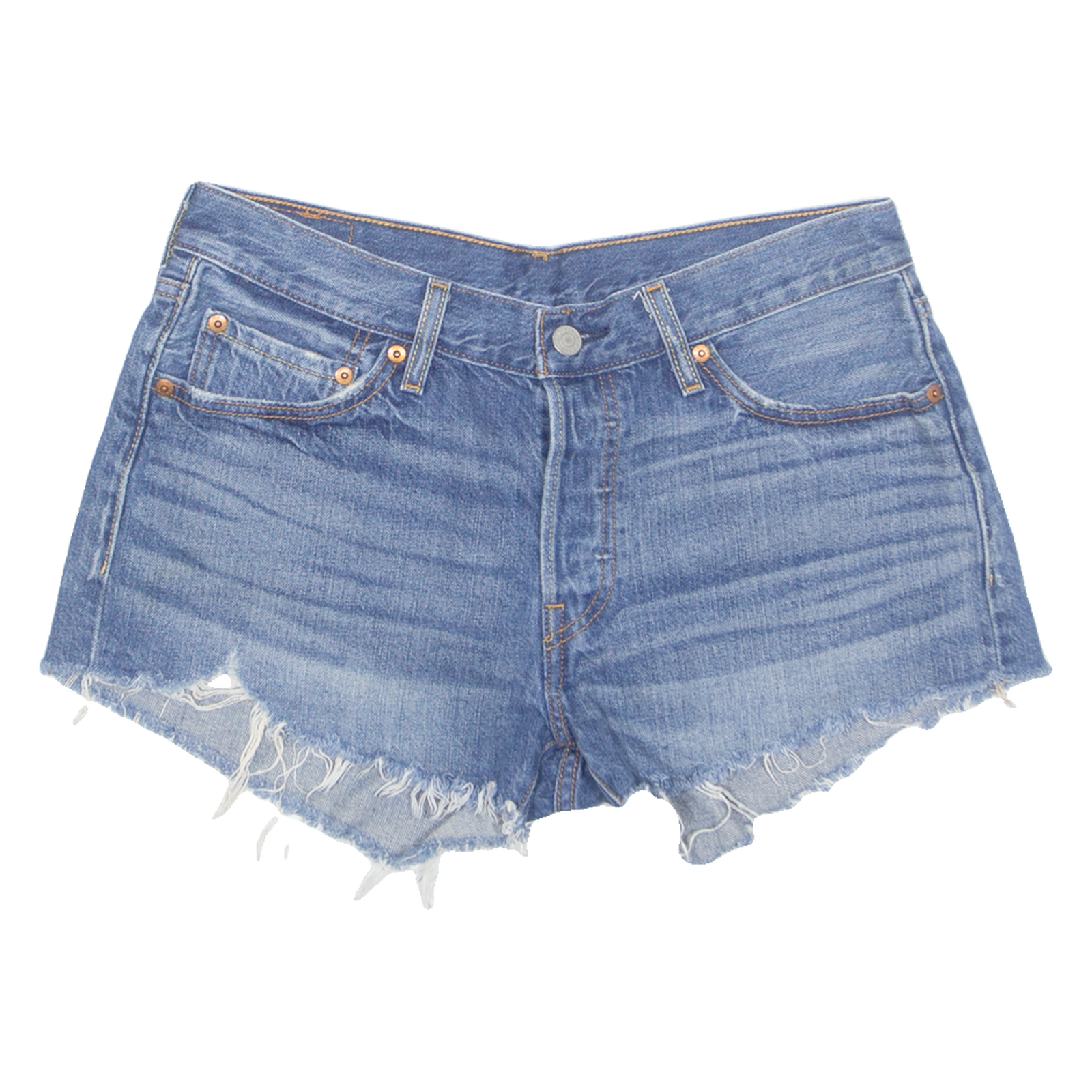 LEVI'S Cut Off 501 Womens Denim Shorts Blue M W30 Refurbished - N/A refurbished available on Cerqular