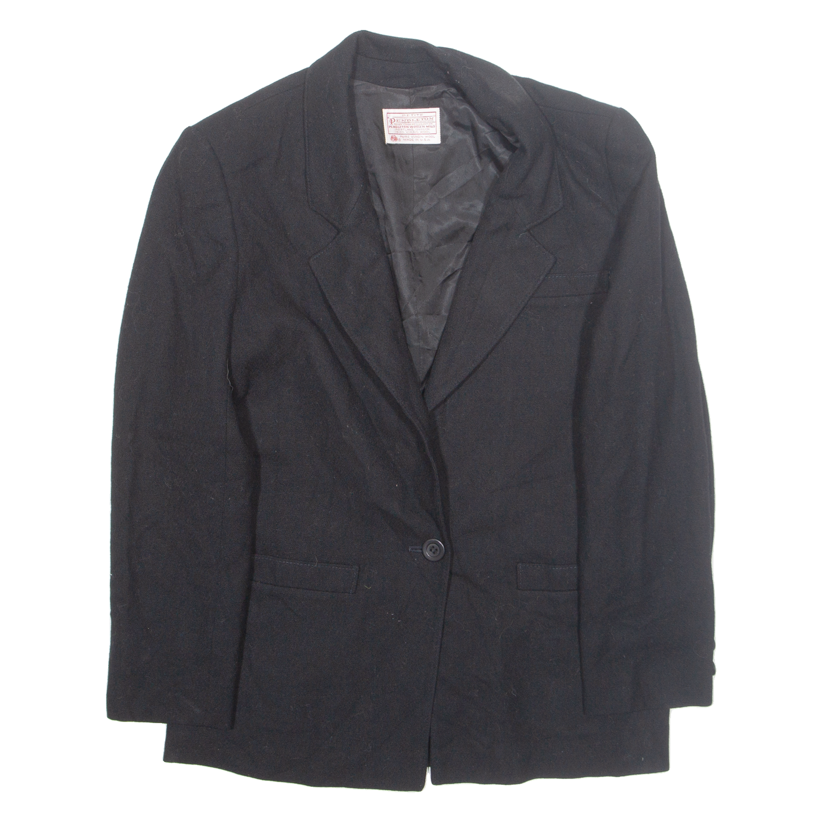 PENDLETON Petite Womens Blazer Jacket Black Wool S Refurbished - N/A refurbished available on Cerqular