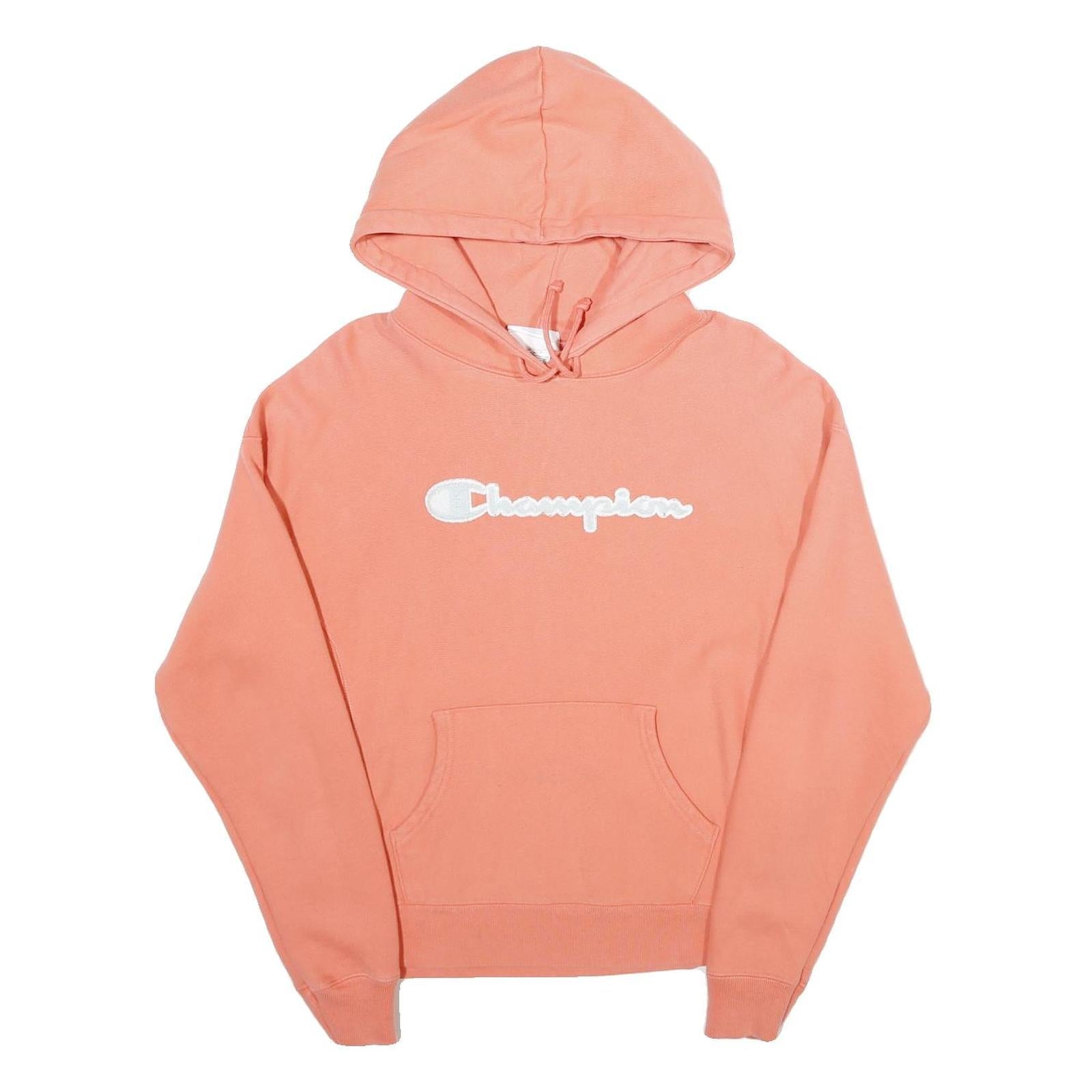 CHAMPION REVERSE WEAVE Womens Peach Hoodie M Cotton Blend Casual Pullover Refurbished - N/A refurbished available on Cerqular