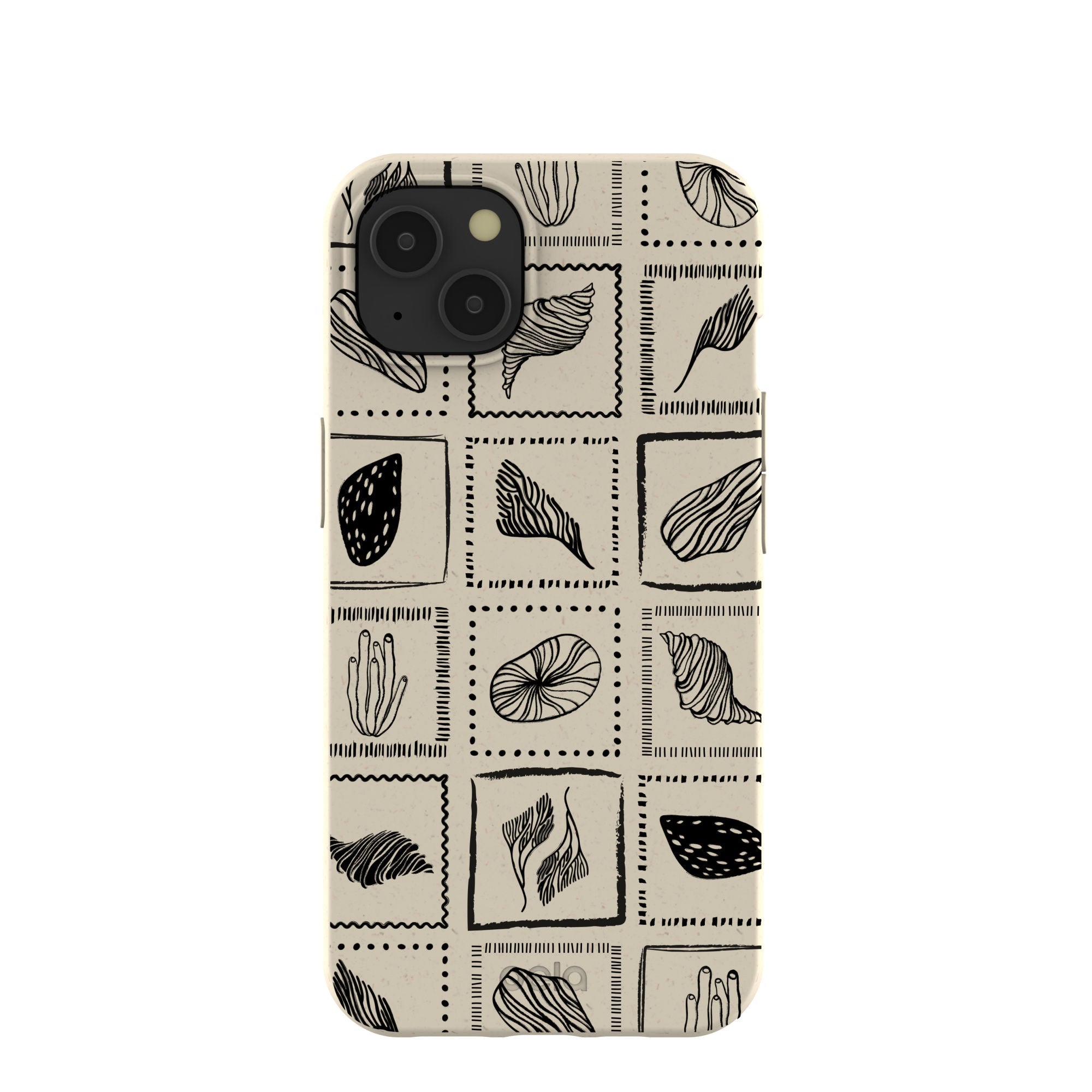 London Fog Coral Tiles iPhone 13 Case Refurbished - Pela Case refurbished available on Cerqular
