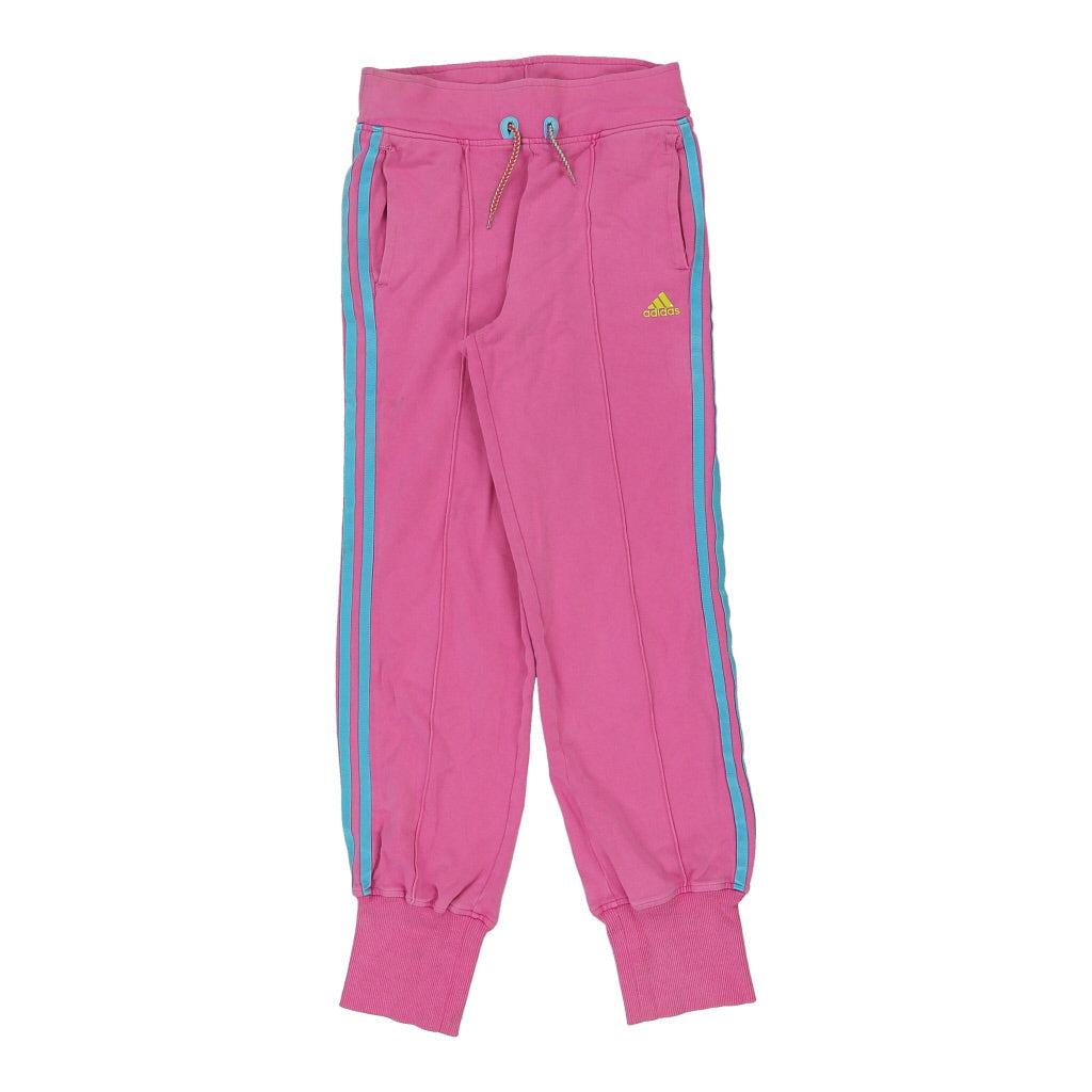 Buy Age 11-12 Adidas Joggers - Large Pink Cotton Blend Refurbished - $18.08 Age 11-12 Adidas Joggers - Large Pink Cotton Blend Refurbished - Thrifted (note: this is a term often used to describe second- refurbished available on Cerqular