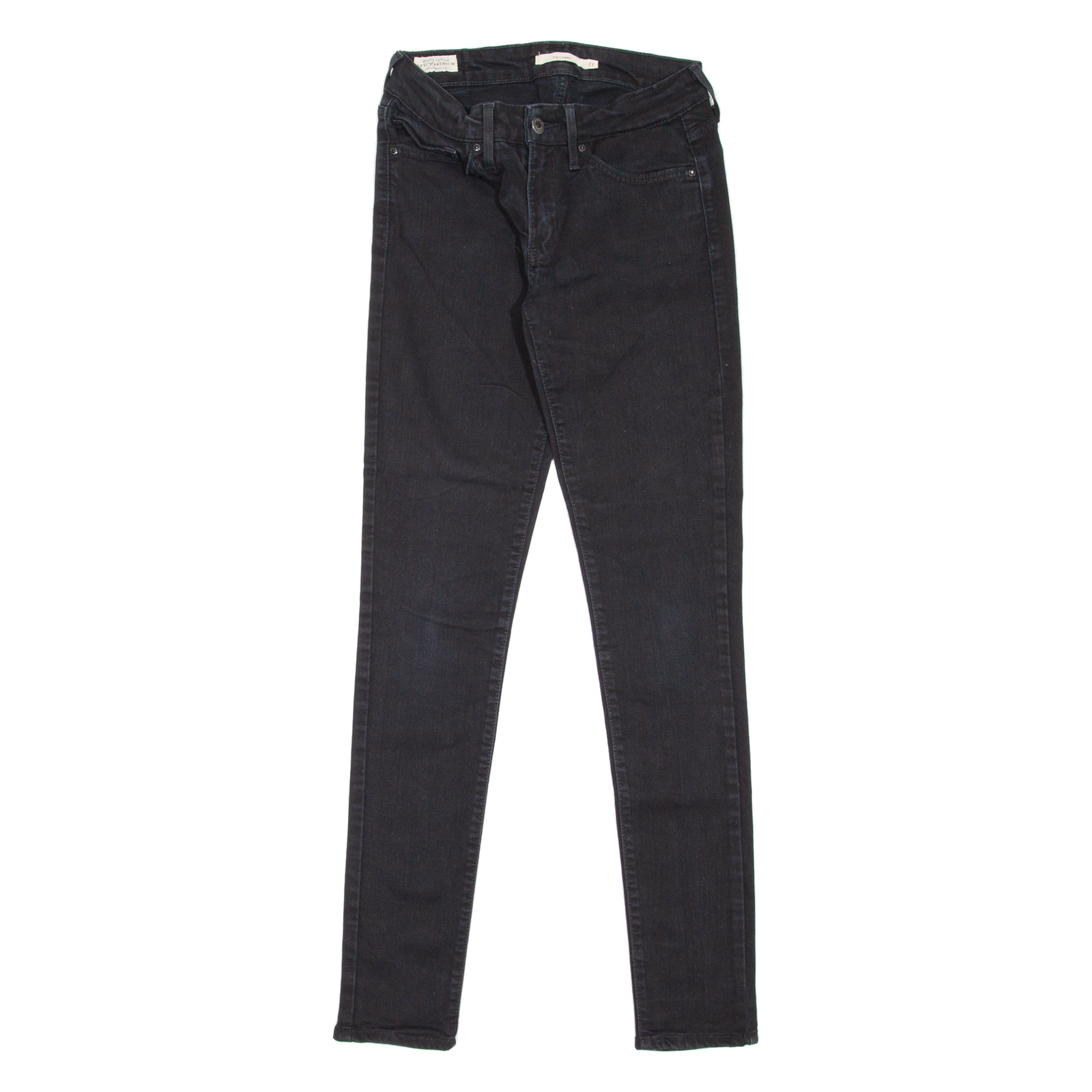 LEVI'S 711 BIG E Womens Jeans Black Slim Skinny W27 L32 Refurbished - N/A refurbished available on Cerqular