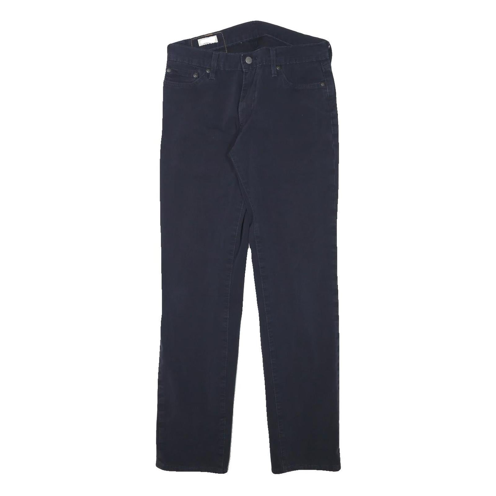LEVI'S Mens Cotton Blend Slim Black Trousers W30 L30 Zip Closure Casual Denim Refurbished - N/A refurbished available on Cerqular