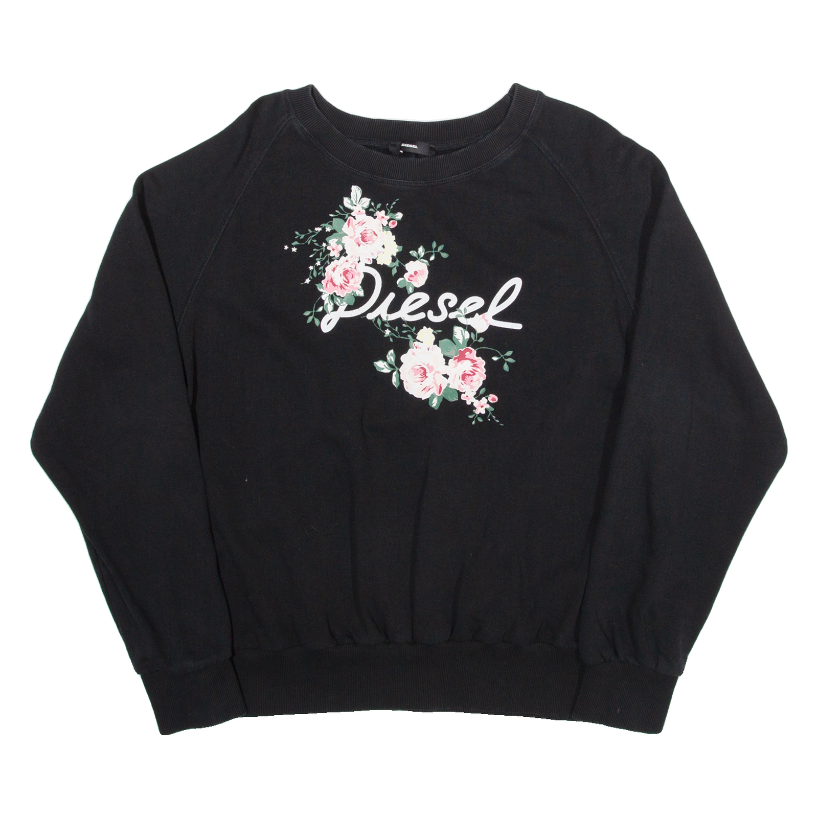 DIESEL Womens Sweatshirt Black L Refurbished - N/A refurbished available on Cerqular