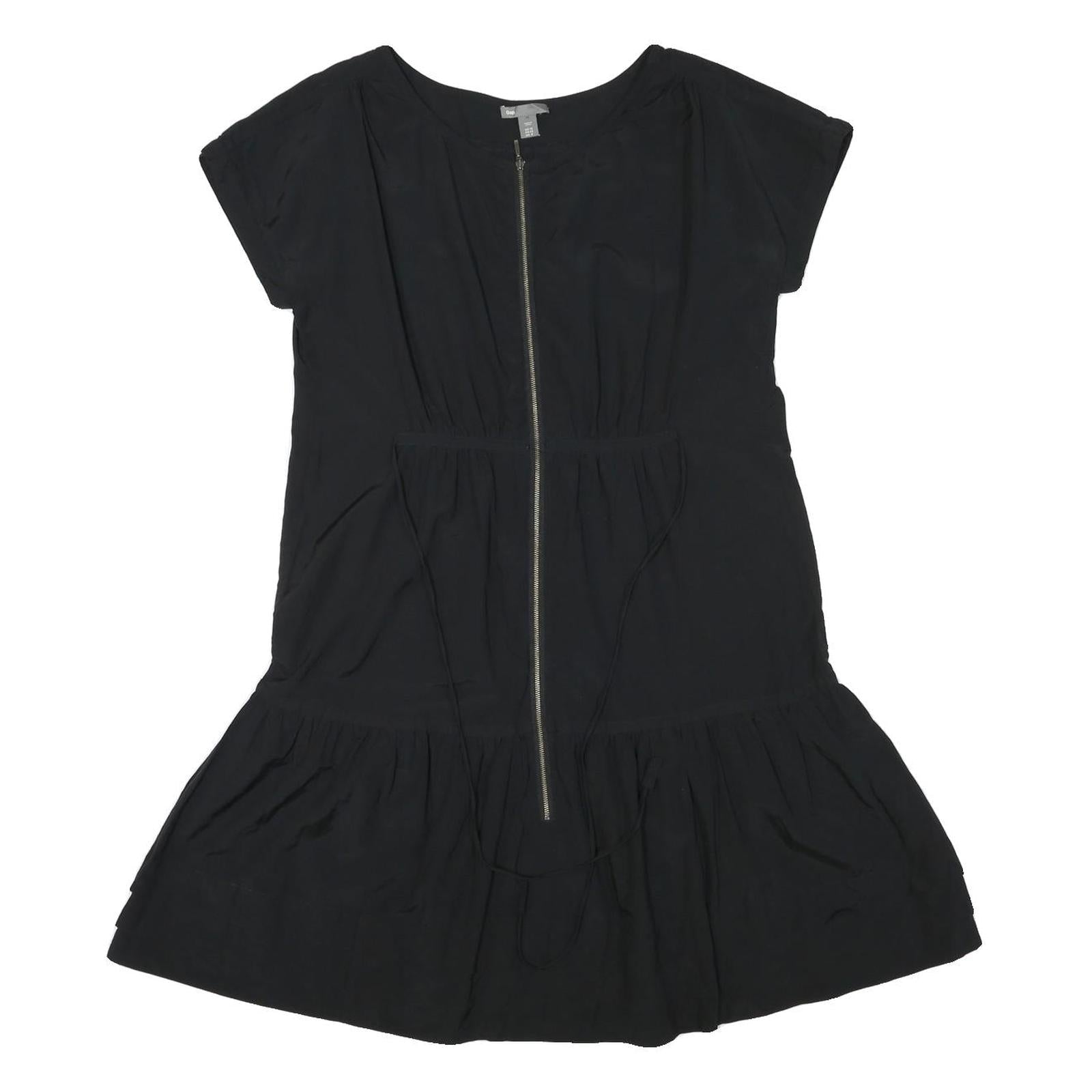 GAP Womens Black Day Polyester Blend Mini Dress UK 12 Zip Front Casual Refurbished - N/A refurbished available on Cerqular